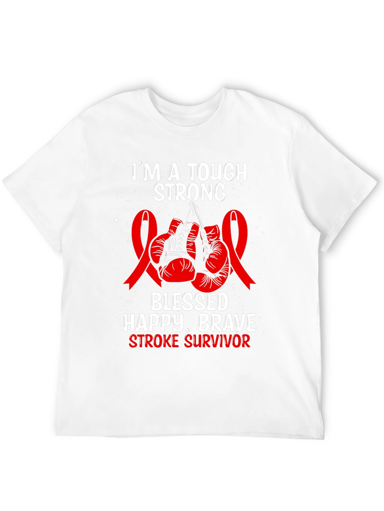 Tough Strong Stroke Survivor Graphic Tee