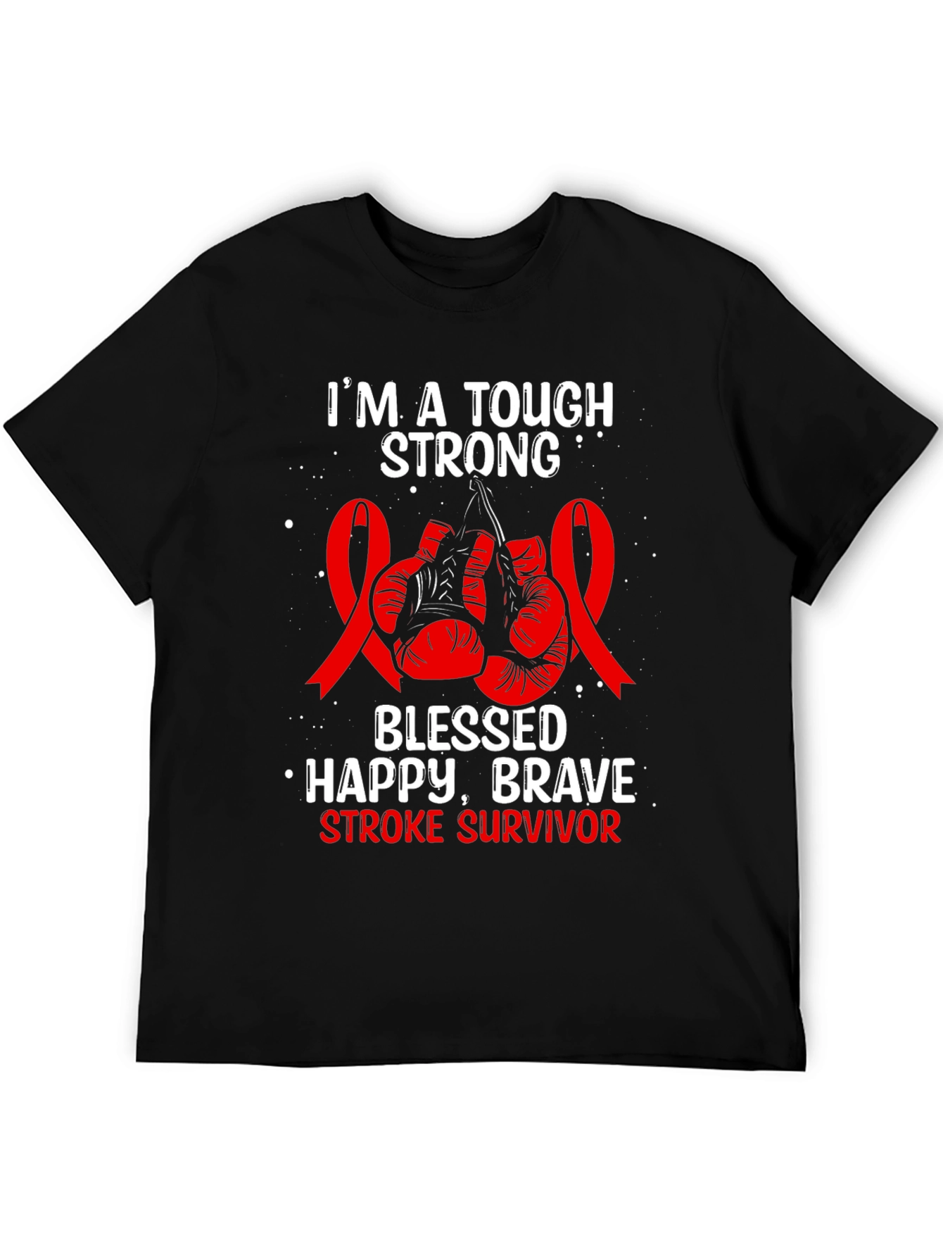Tough Strong Stroke Survivor Graphic Tee