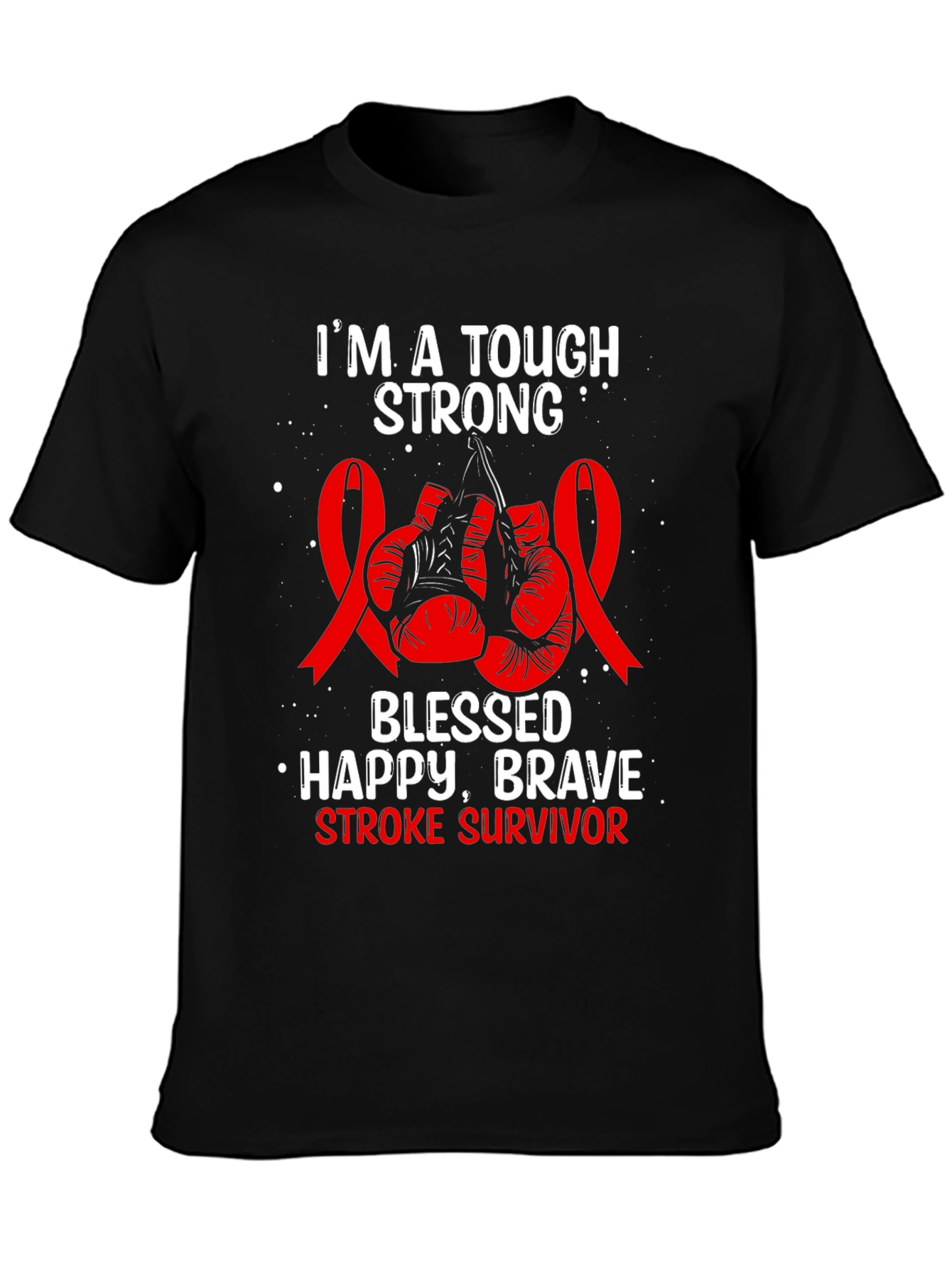 Tough Strong Stroke Survivor Graphic Tee