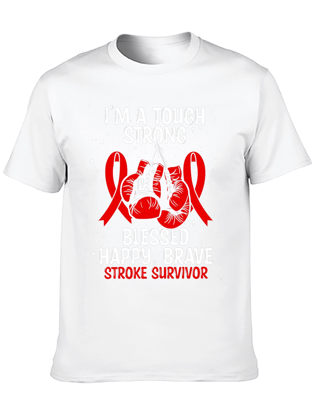Tough Strong Stroke Survivor Graphic Tee
