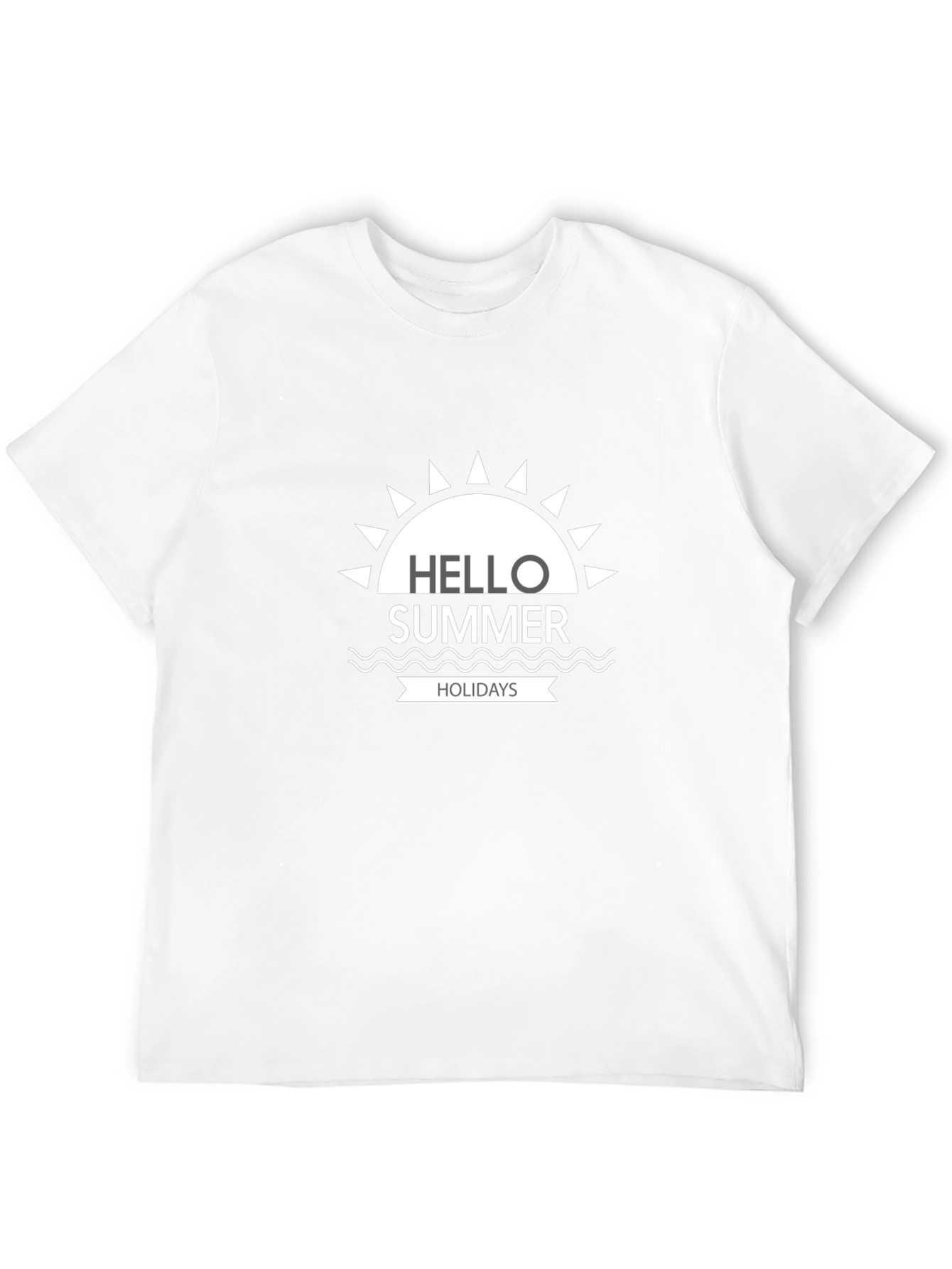 Hello Summer Holidays T-Shirt - Stylish Summer Tee