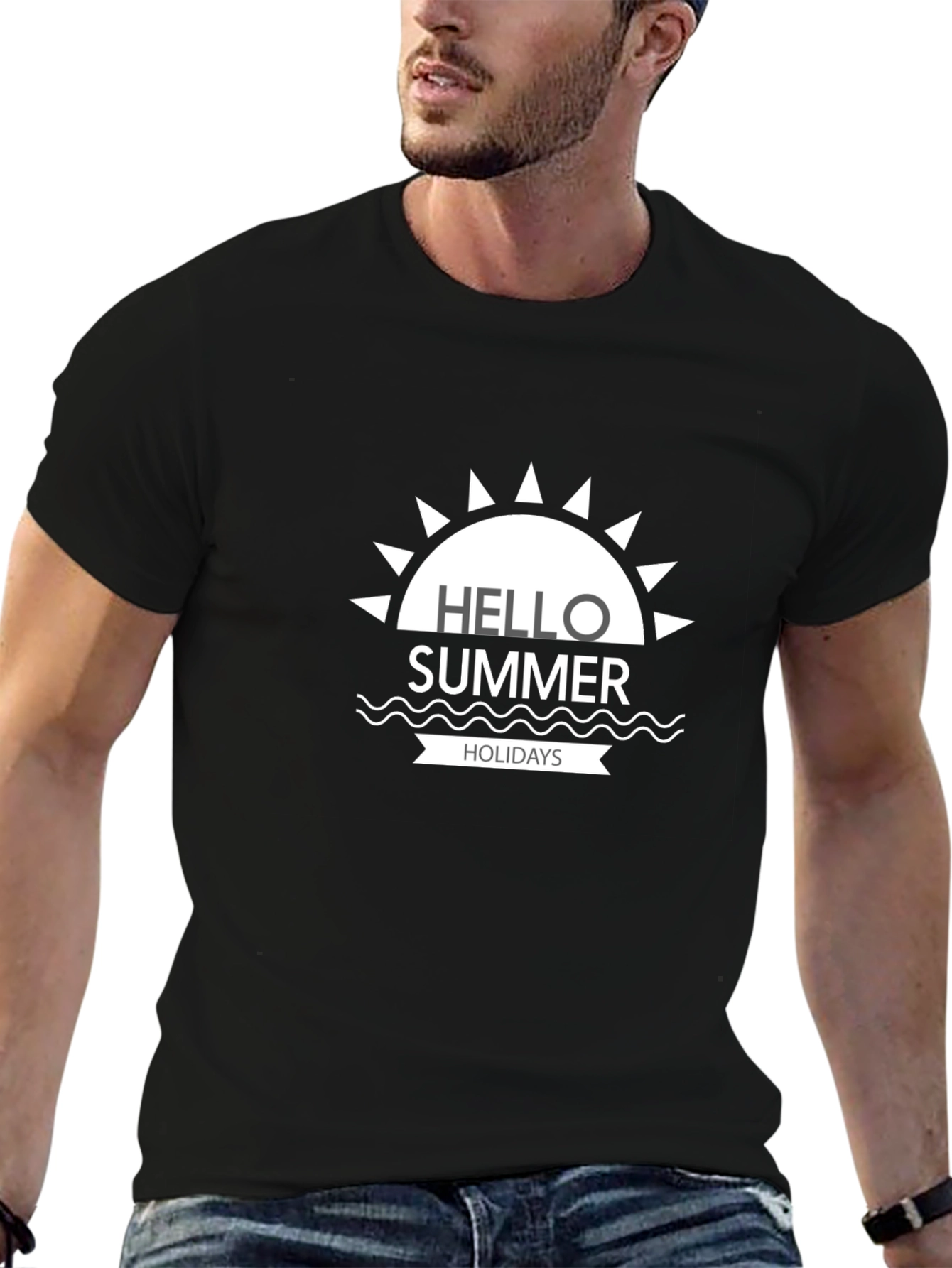 Hello Summer Holidays T-Shirt - Stylish Summer Tee