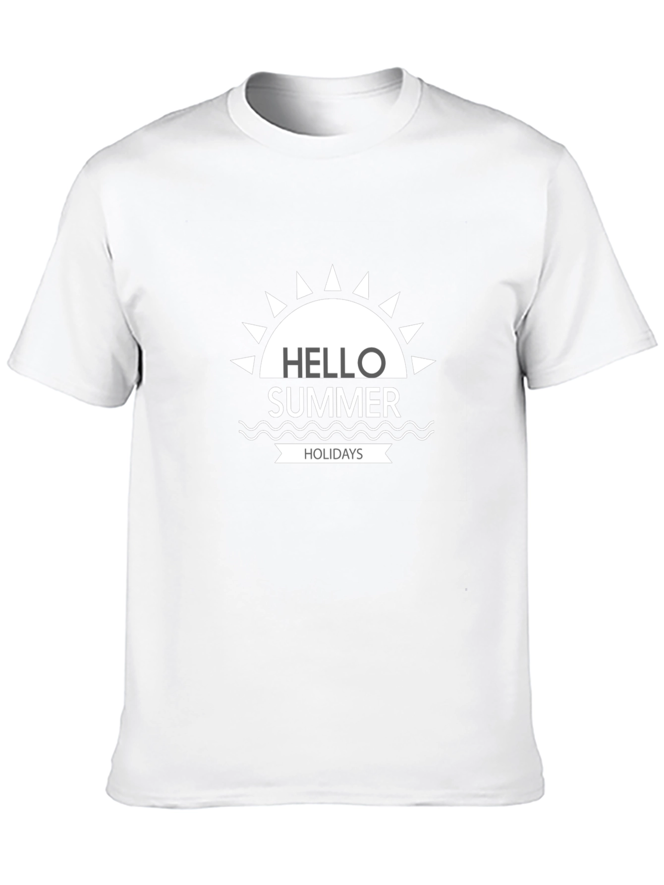 Hello Summer Holidays T-Shirt - Stylish Summer Tee