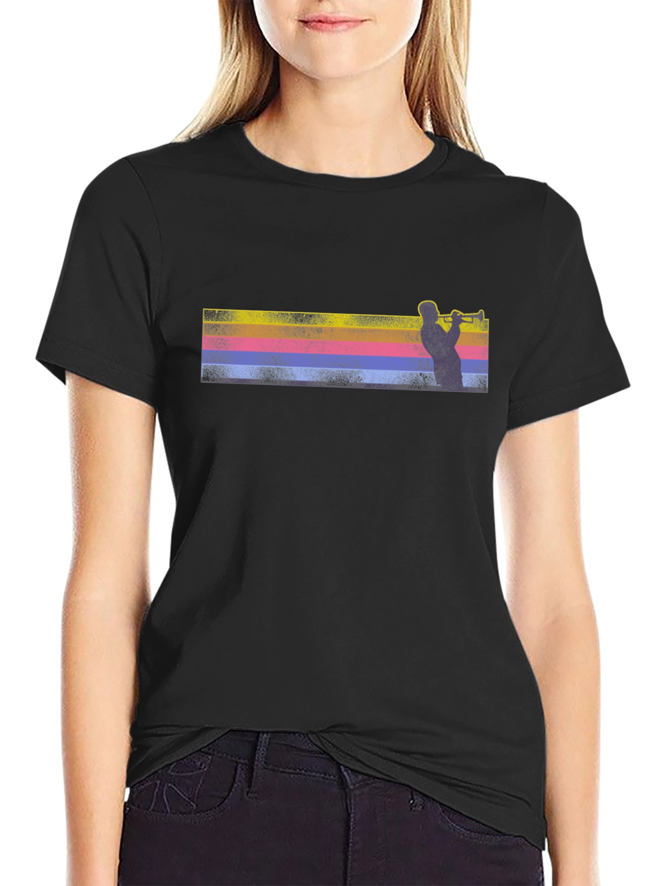 Jazz Trumpet Player Graphic Tee