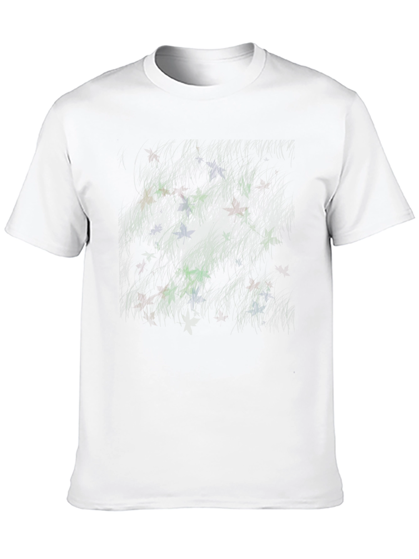 Abstract Line Art Graphic Black Tee