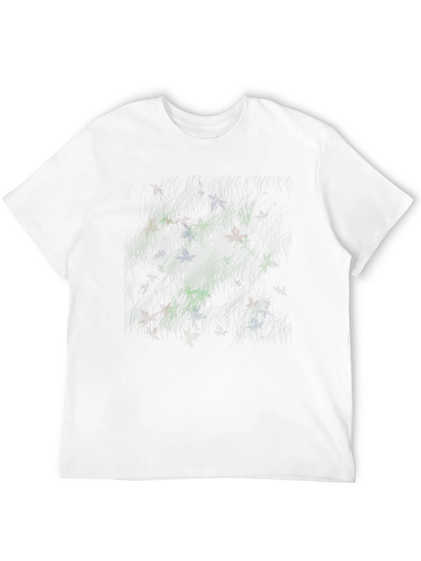 Abstract Line Art Graphic Black Tee