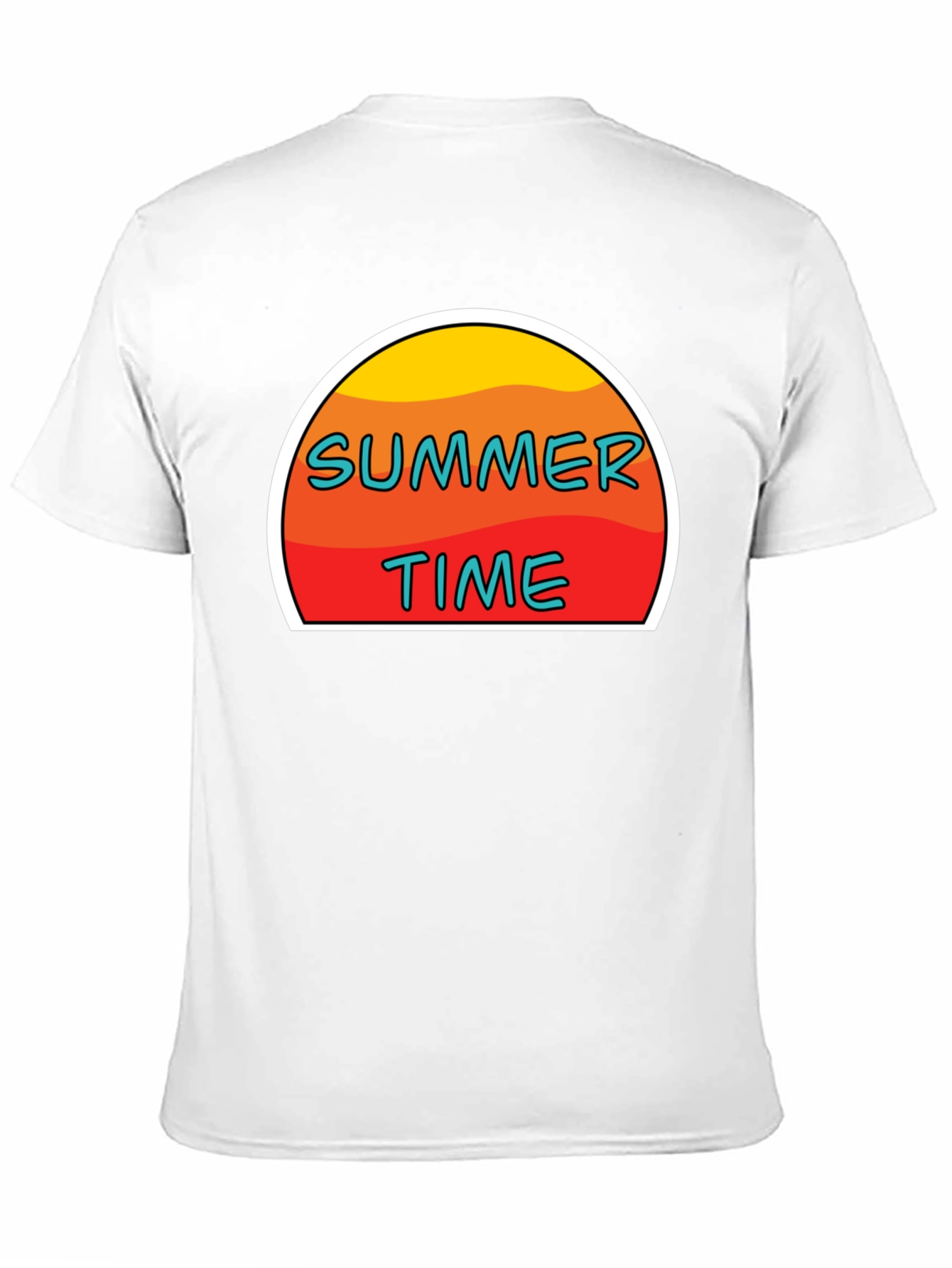 Summer Time Graphic T-Shirt - Retro Sun Design