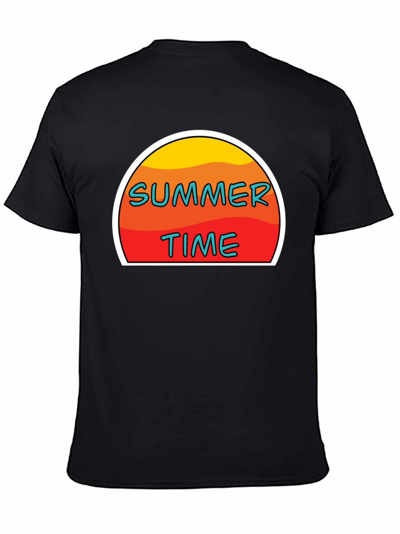 Summer Time Graphic T-Shirt - Retro Sun Design