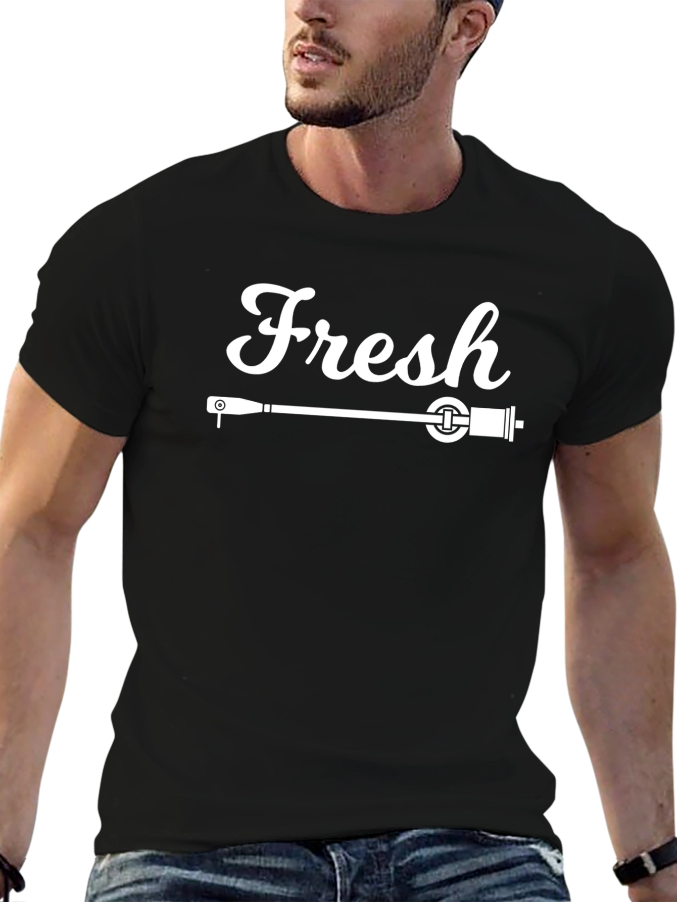 Fresh Turntable T-Shirt - Cool DJ Music Tee