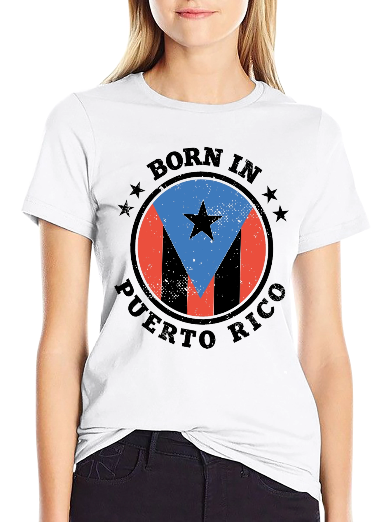 Born in Puerto Rico Black T-Shirt