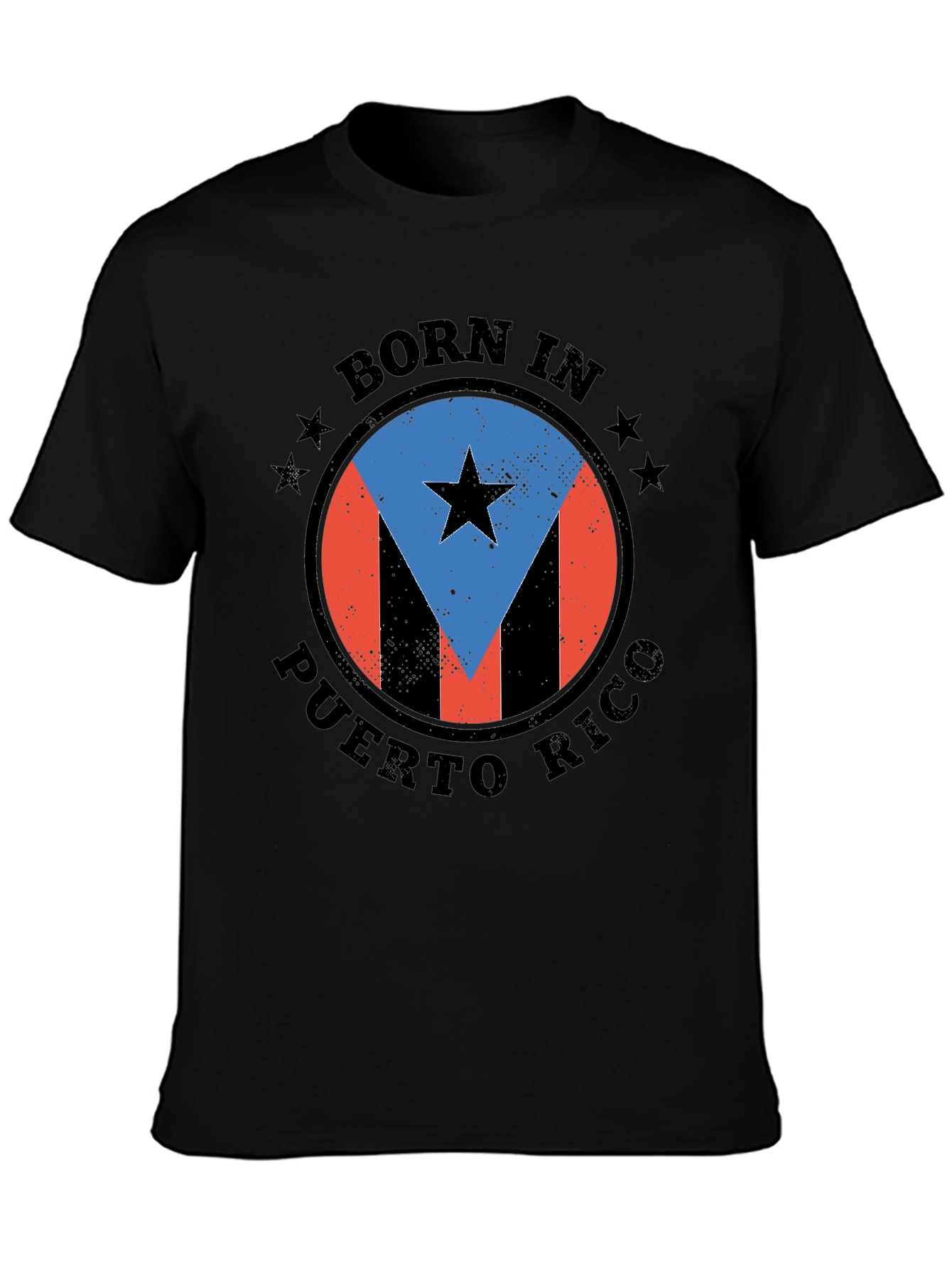 Born in Puerto Rico Black T-Shirt