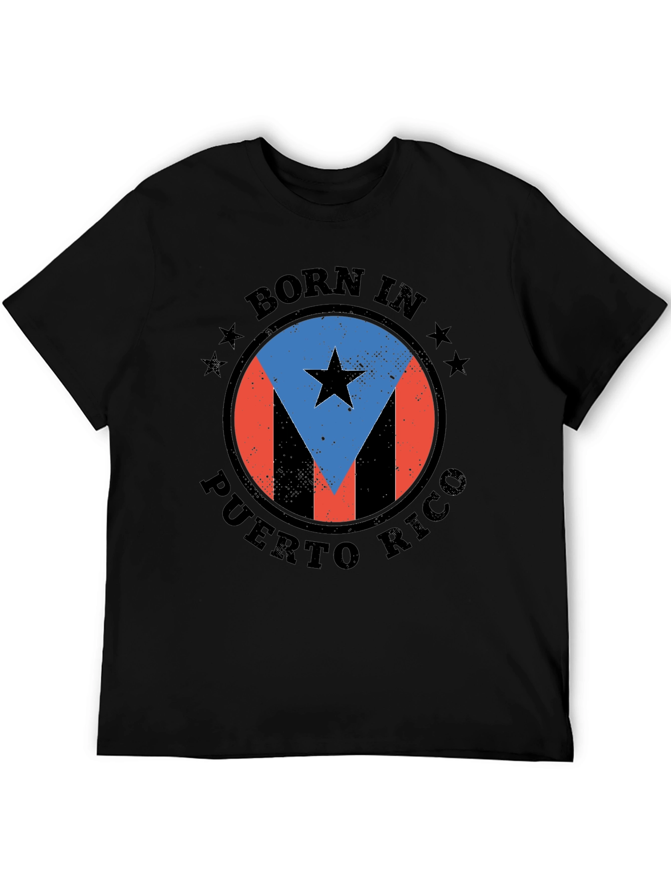 Born in Puerto Rico Black T-Shirt
