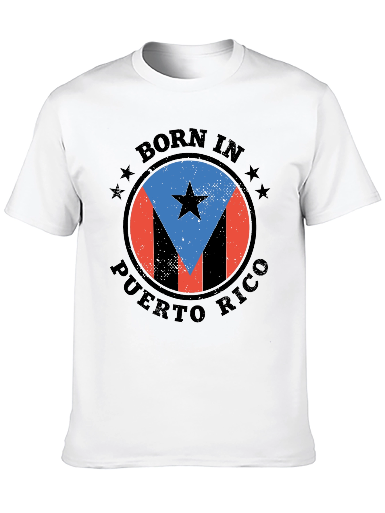 Born in Puerto Rico Black T-Shirt