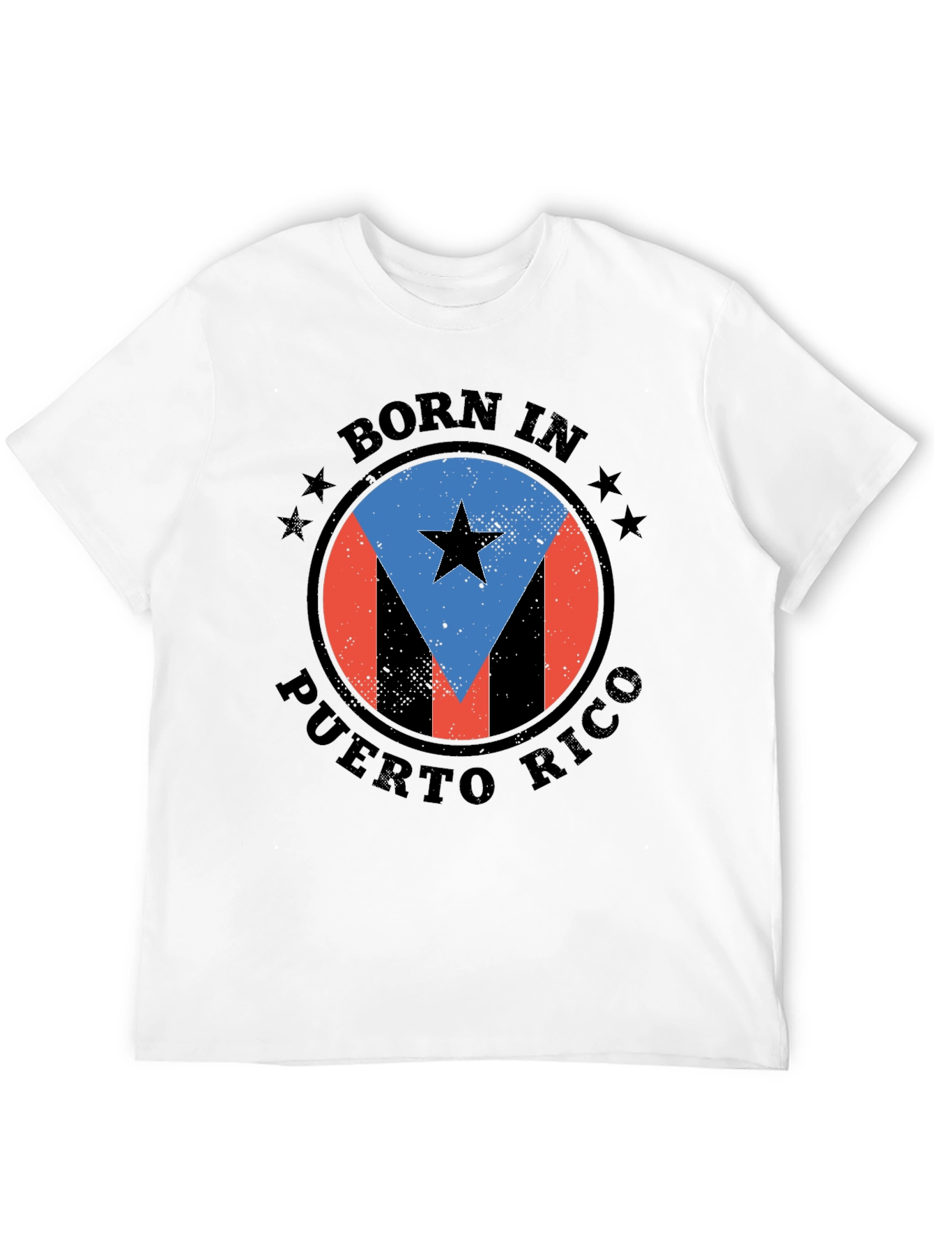 Born in Puerto Rico Black T-Shirt
