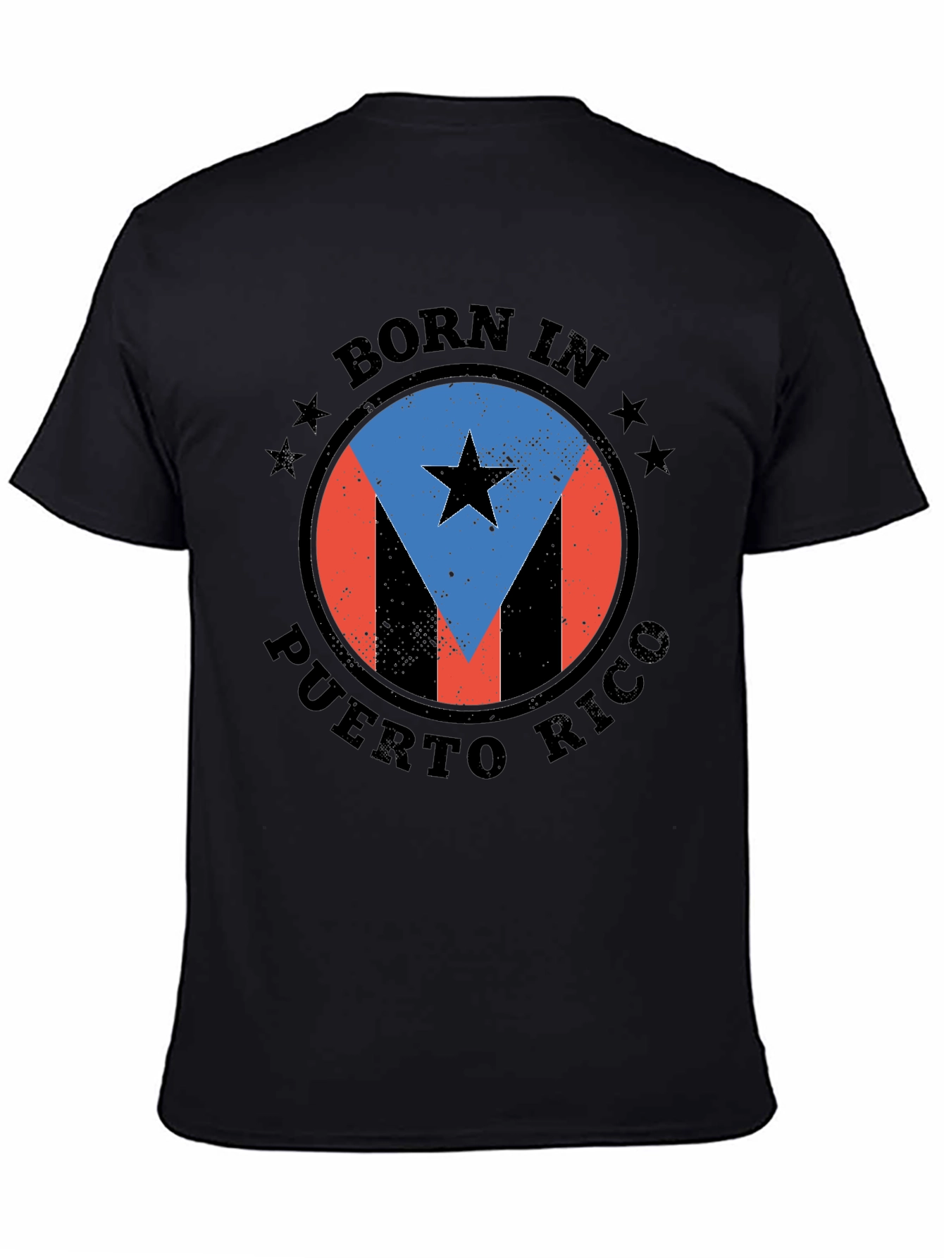 Born in Puerto Rico Black T-Shirt