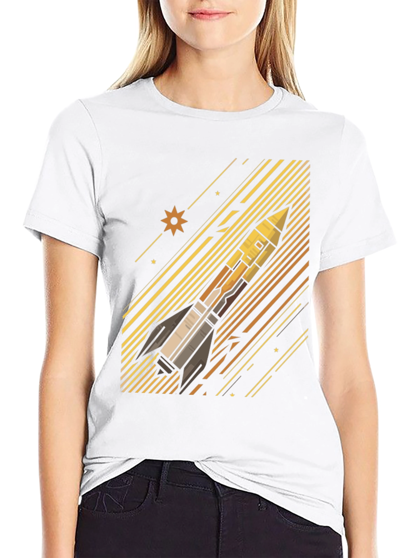 Rocket Launch Graphic T-Shirt - Space Exploration Tee