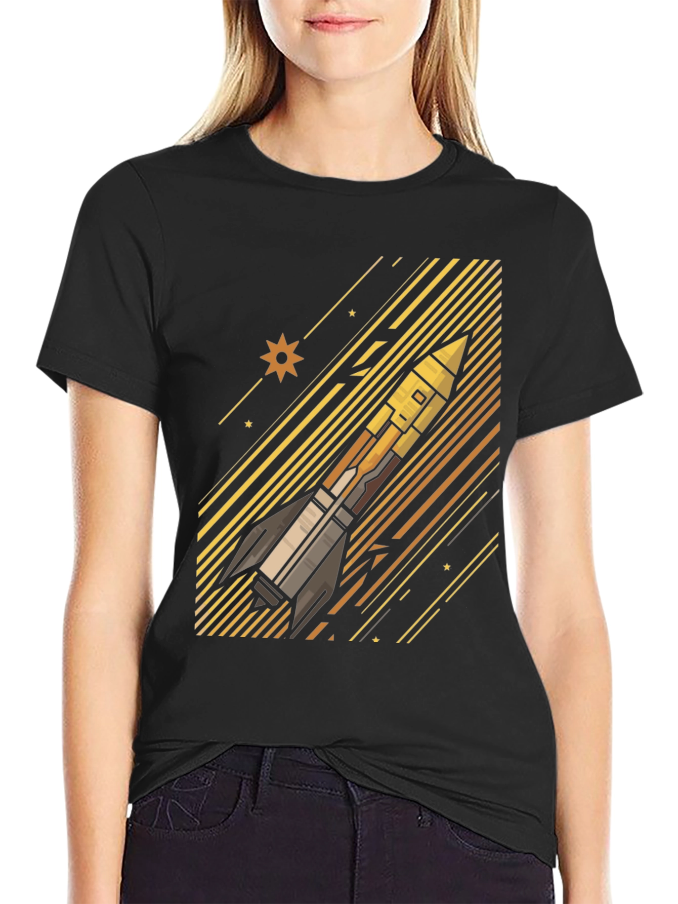 Rocket Launch Graphic T-Shirt - Space Exploration Tee