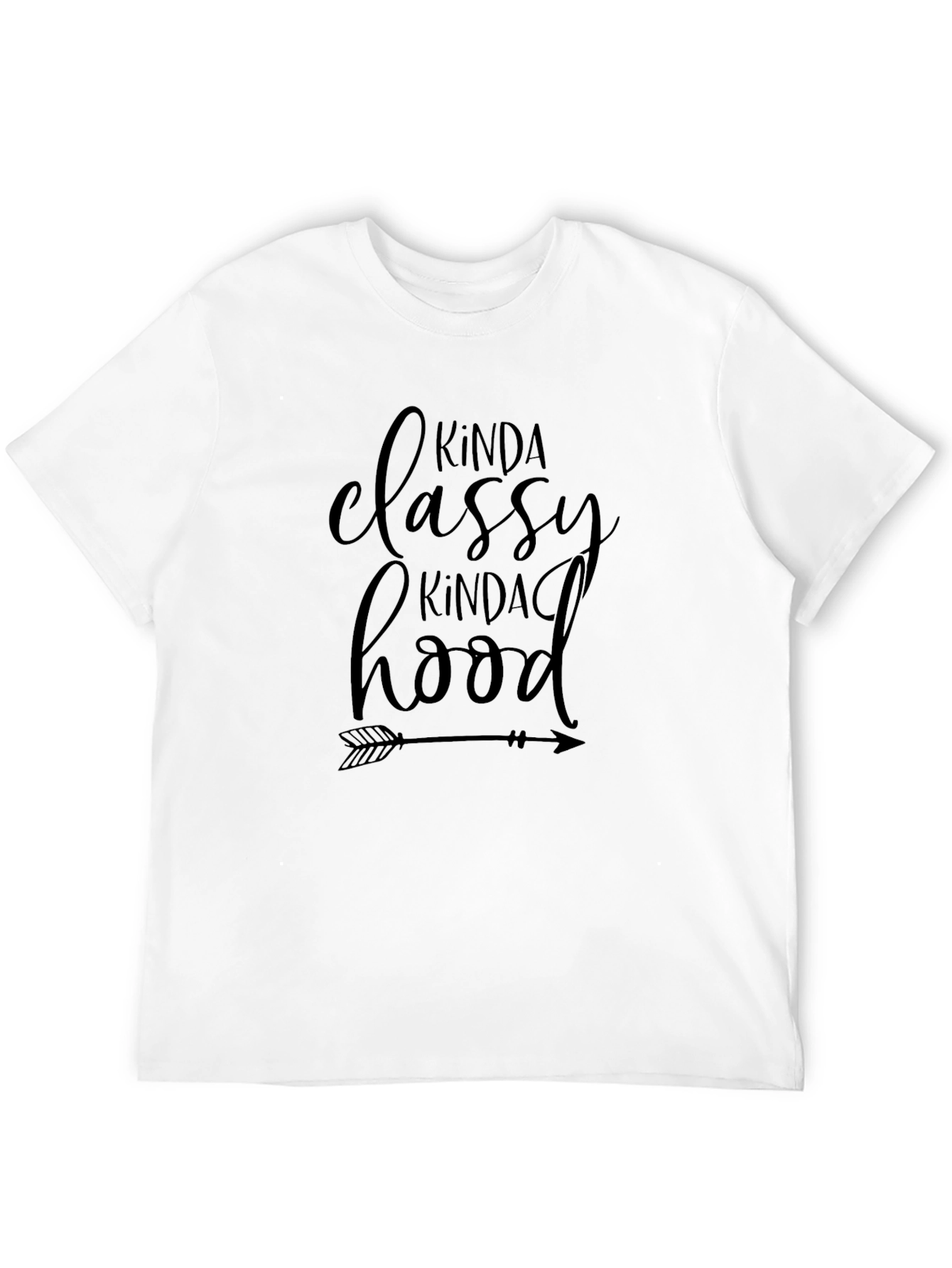 Kinda Classy Kinda Hood Black Graphic Tee
