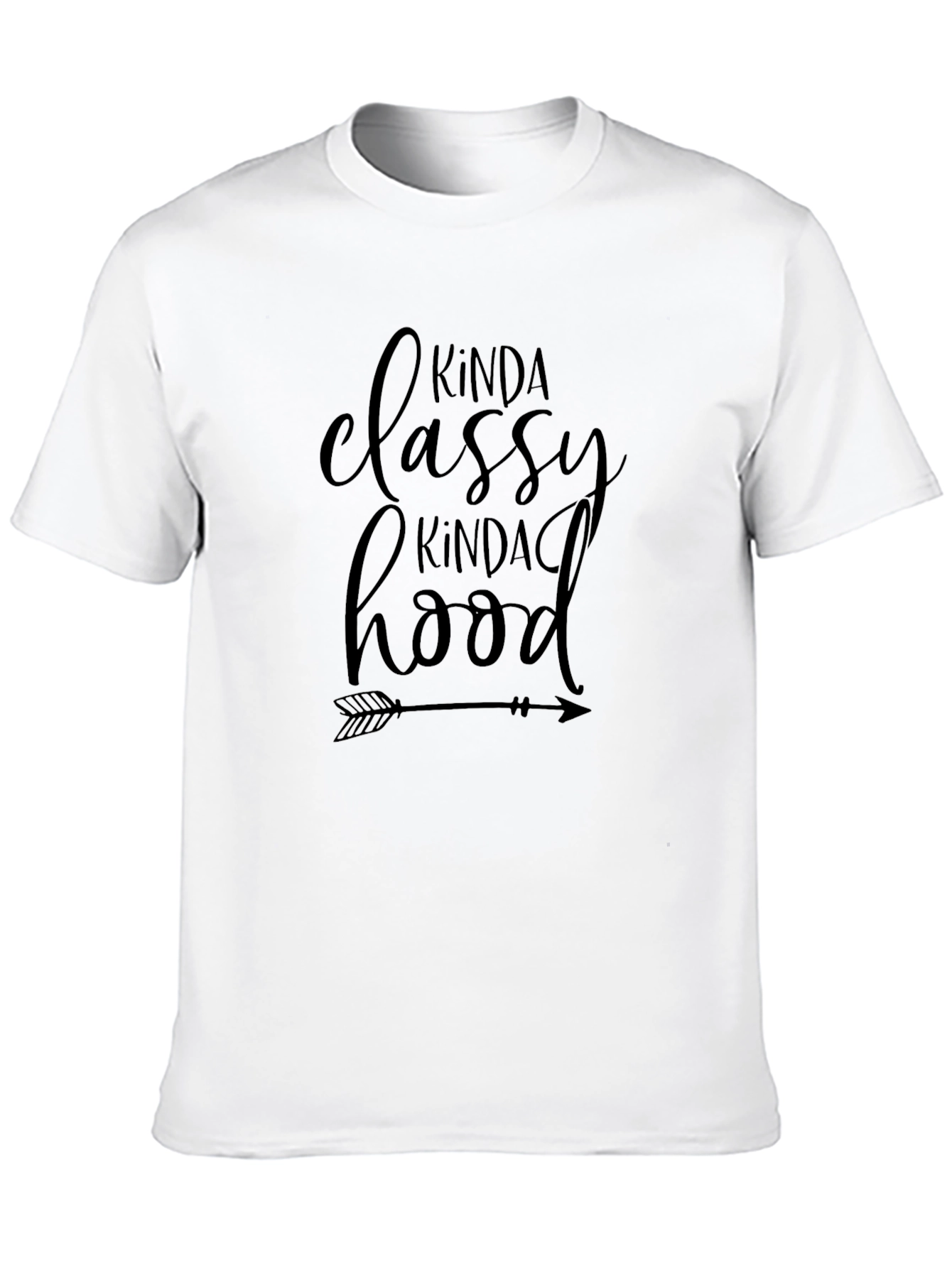 Kinda Classy Kinda Hood Black Graphic Tee
