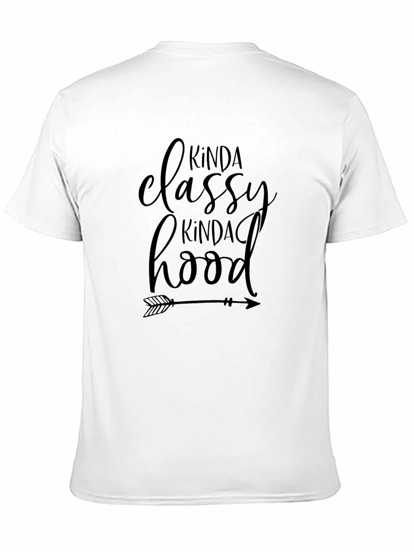 Kinda Classy Kinda Hood Black Graphic Tee