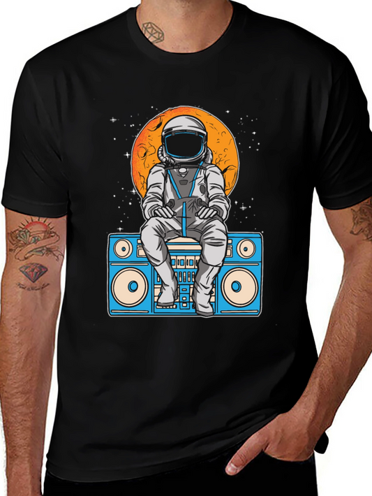 Astronaut Boombox Graphic Tee