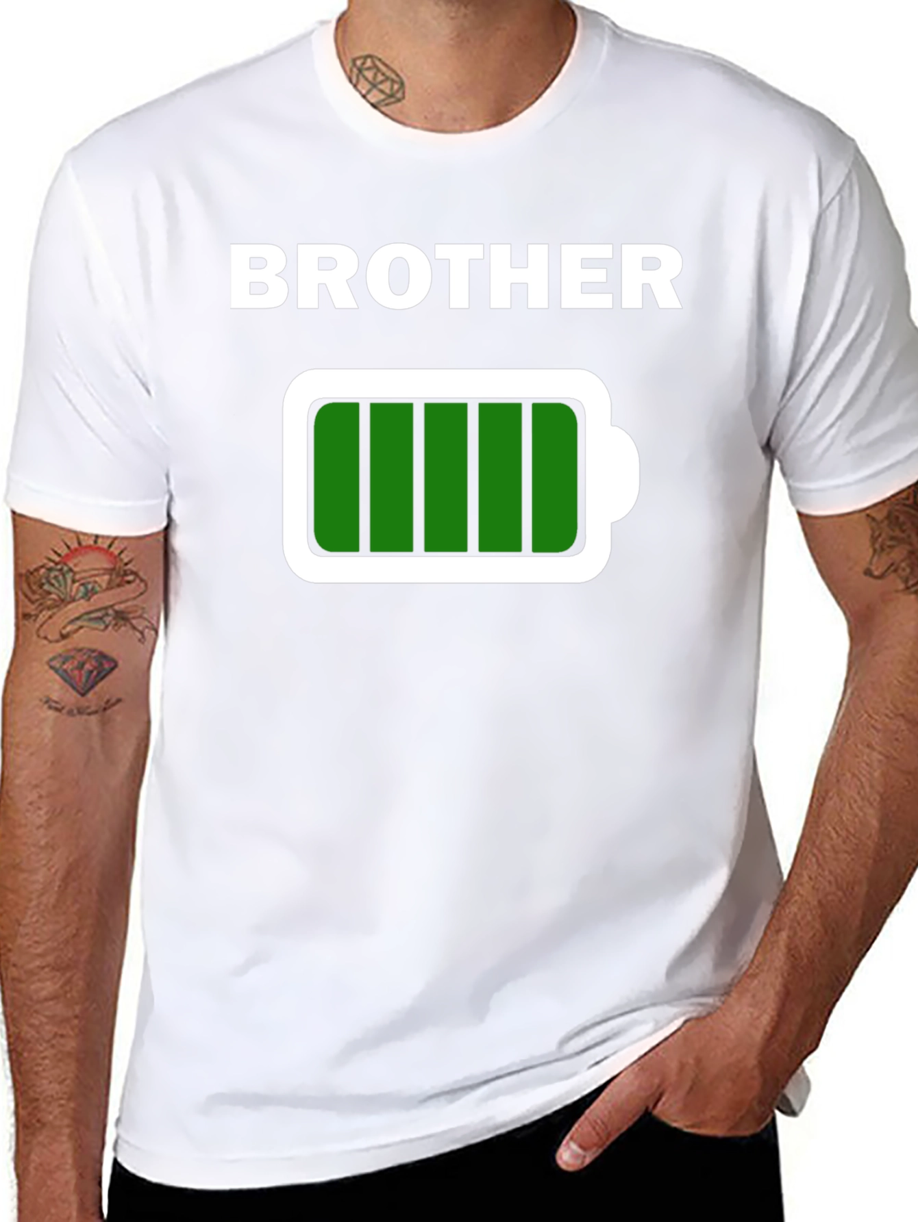 Brother Full Battery T-Shirt - Black