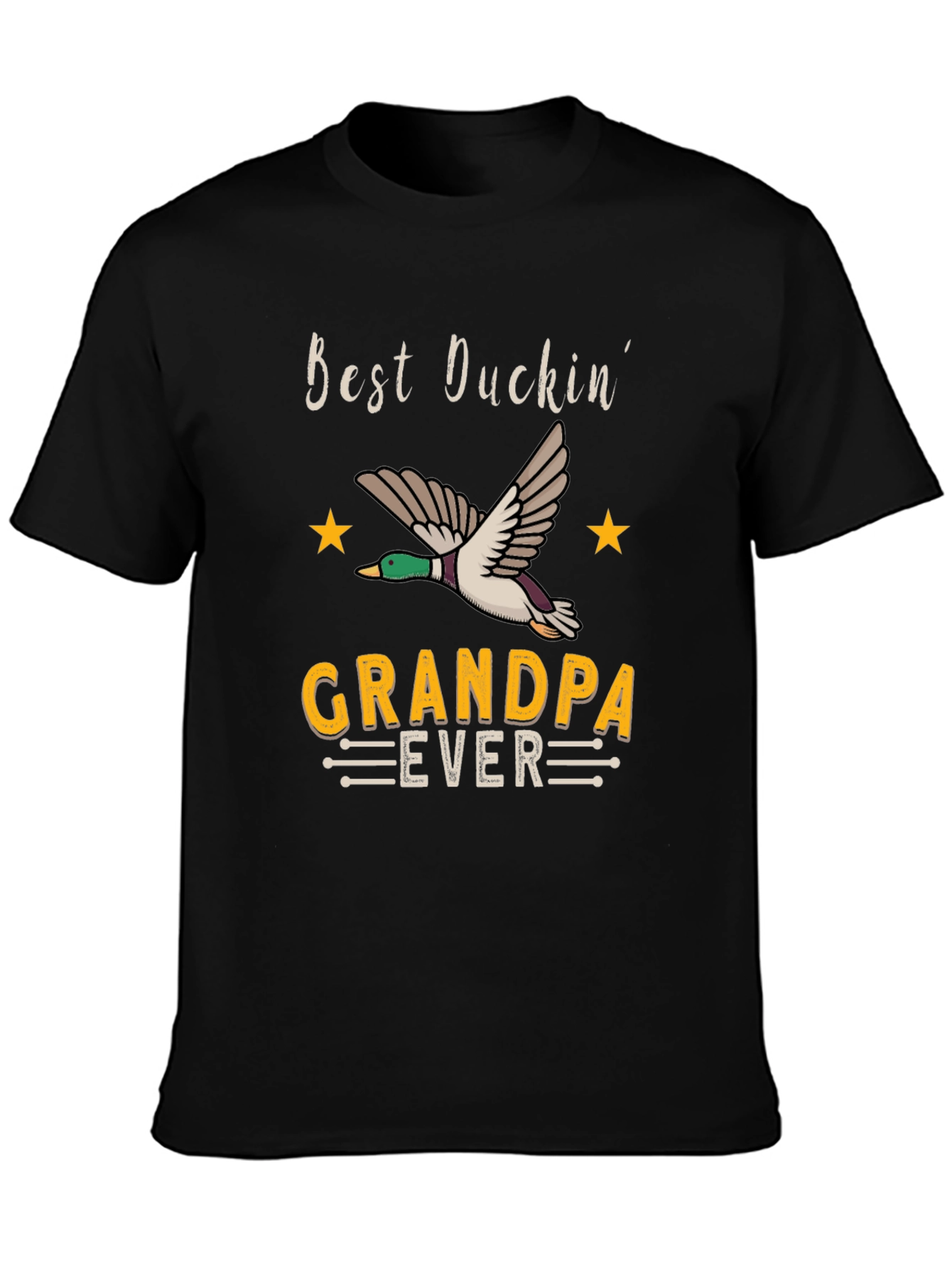 Best Duckin Grandpa Ever T-Shirt - Hunting Grandfather Gift