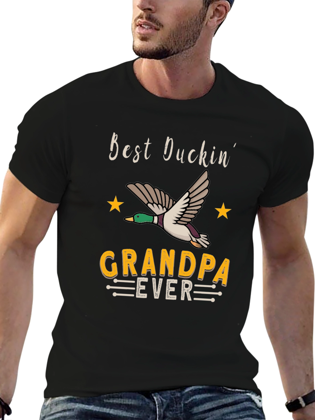Best Duckin Grandpa Ever T-Shirt - Hunting Grandfather Gift