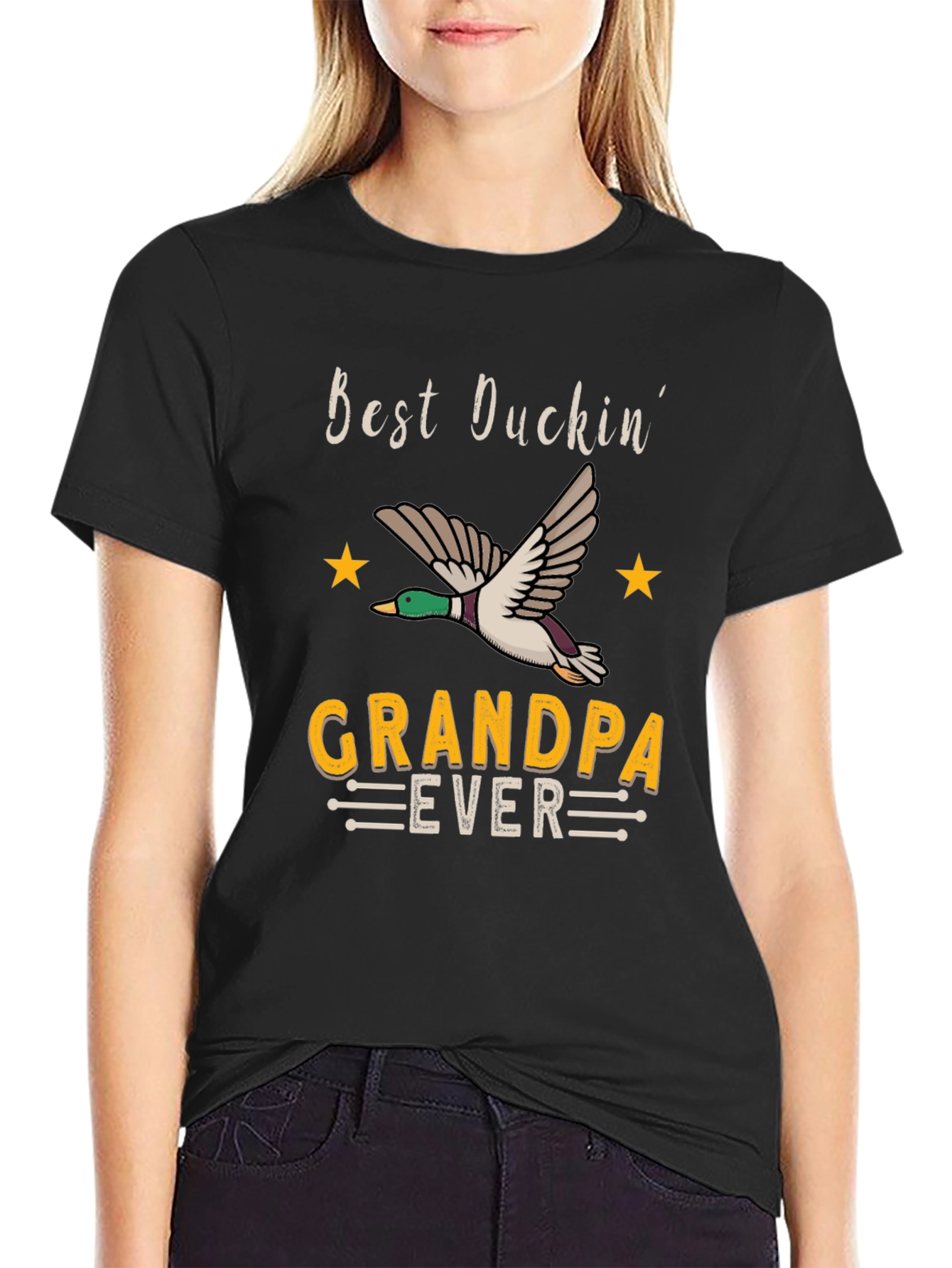 Best Duckin Grandpa Ever T-Shirt - Hunting Grandfather Gift