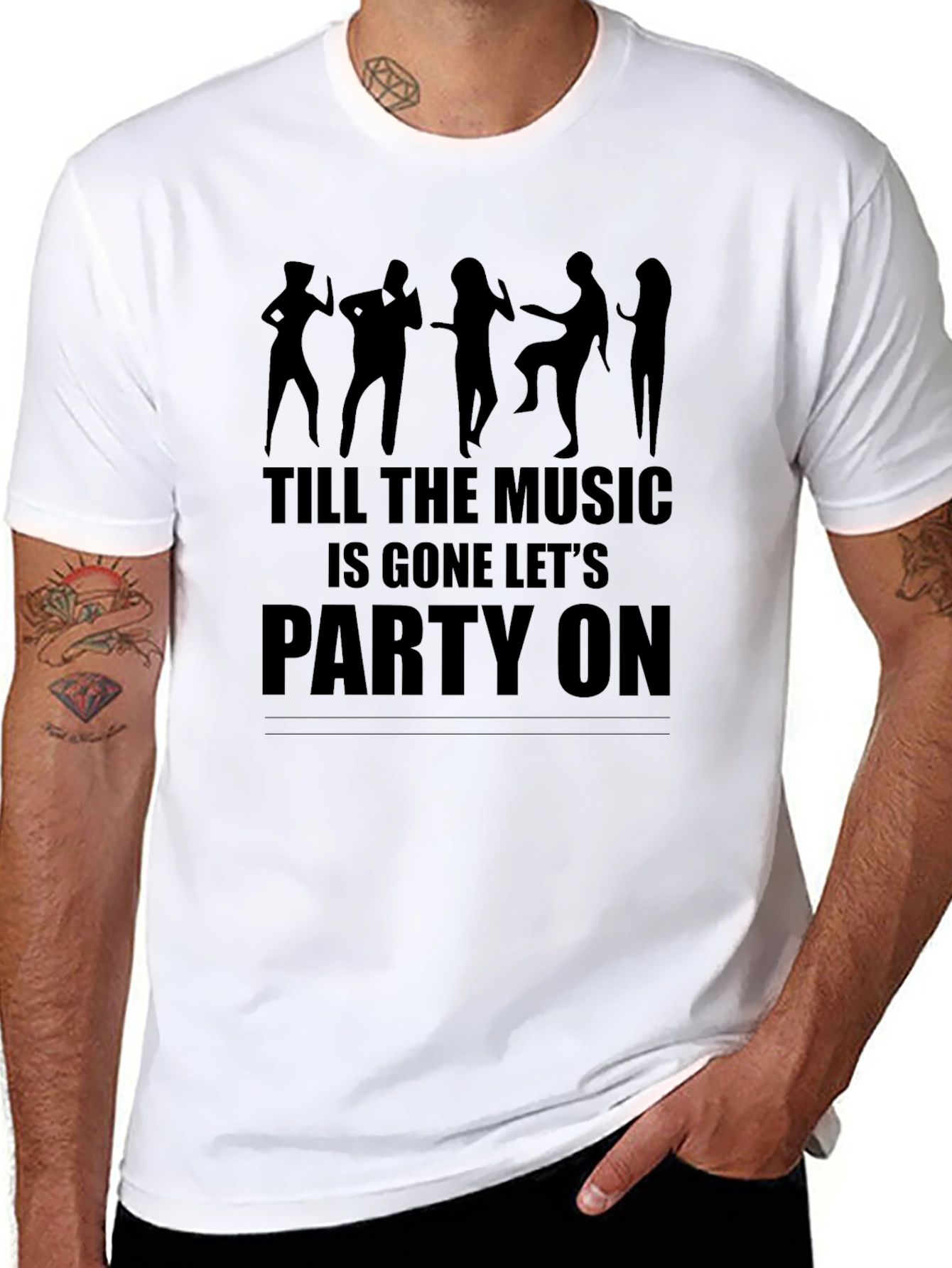 Till the Musics Gone Party Tee