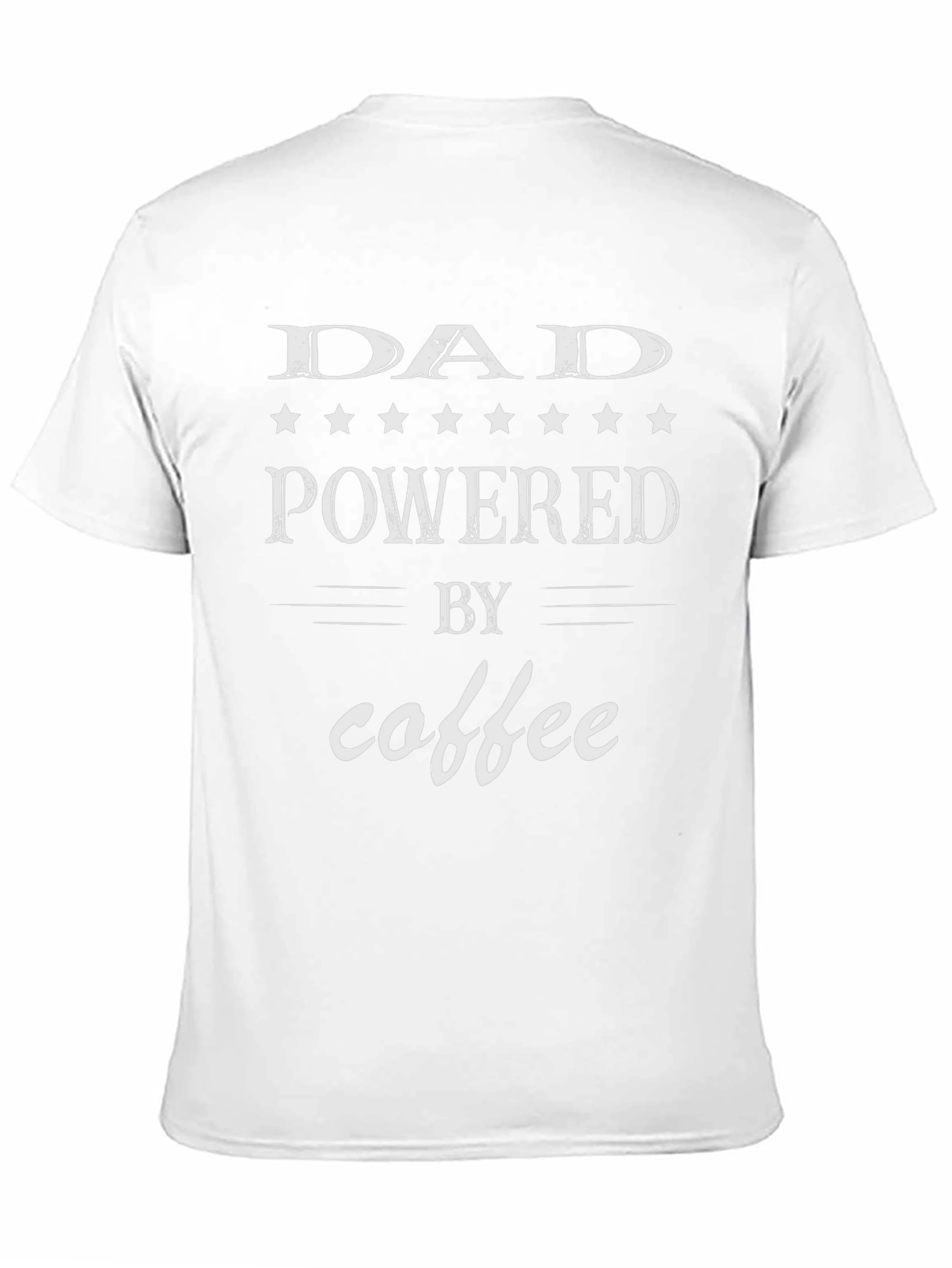 Dad Powered by Coffee Graphic T-Shirt