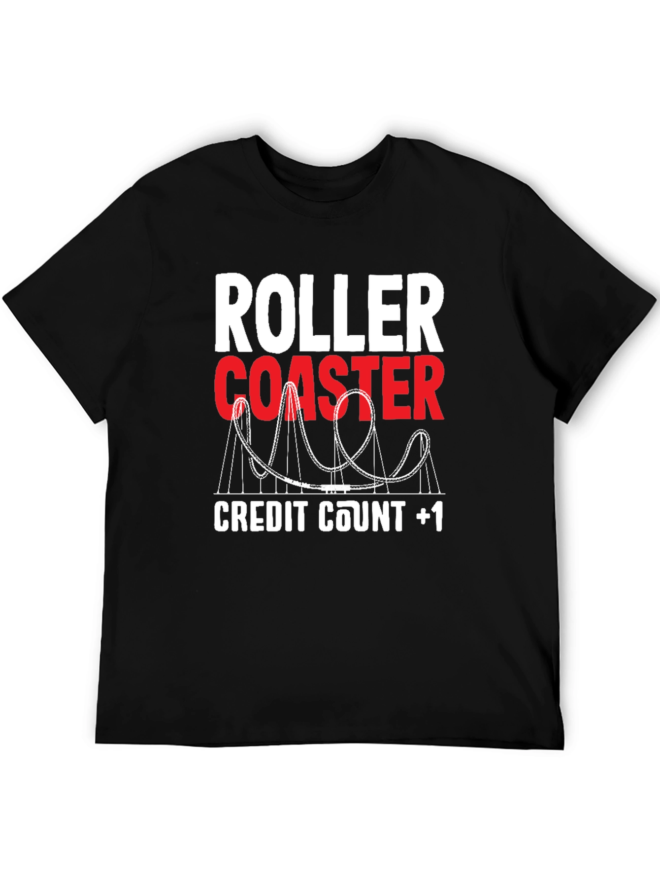 Roller Coaster Credit Count +1 Tee