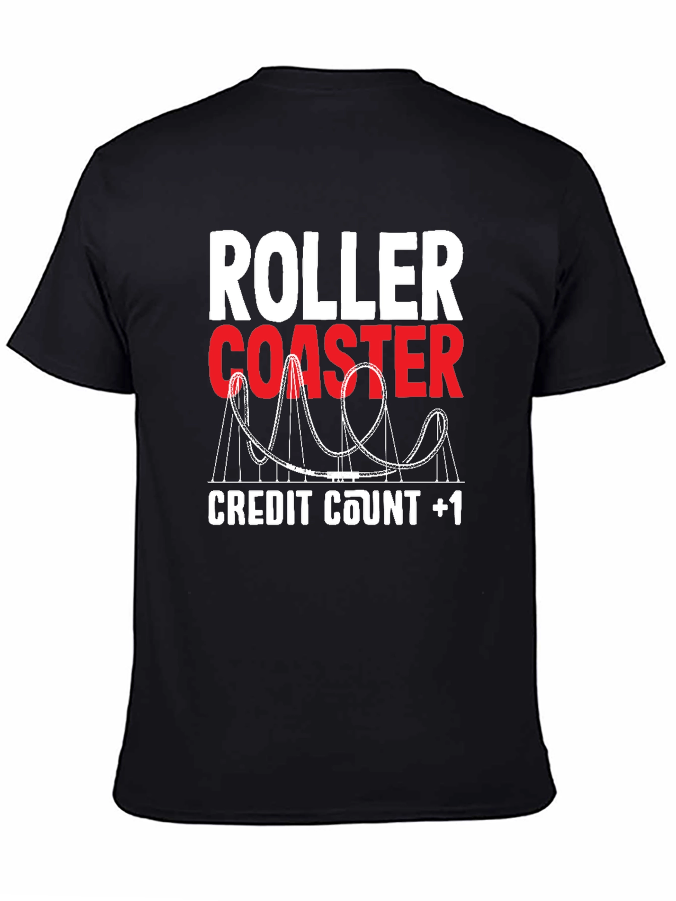 Roller Coaster Credit Count +1 Tee