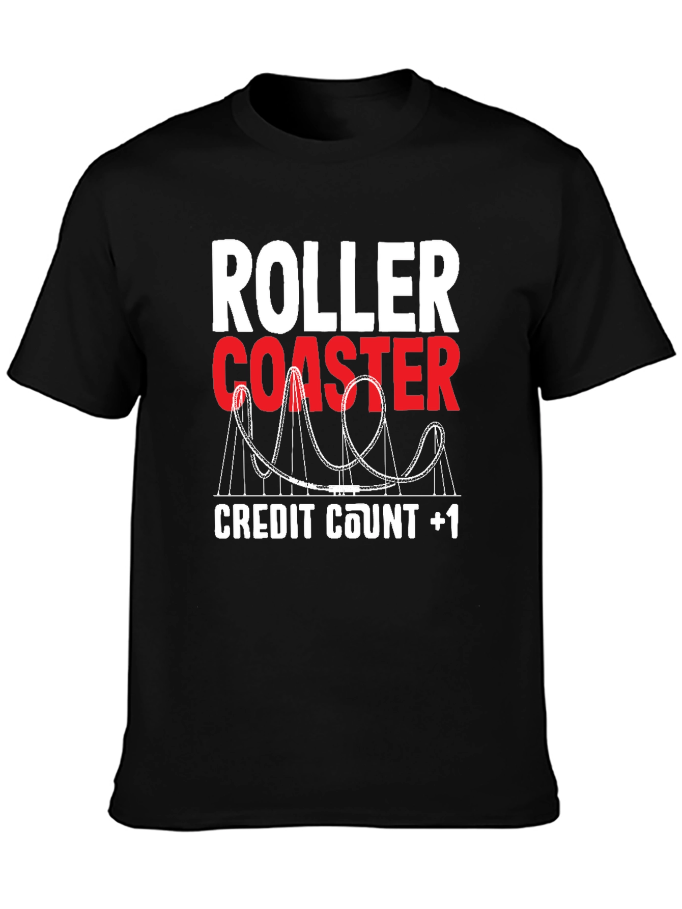 Roller Coaster Credit Count +1 Tee