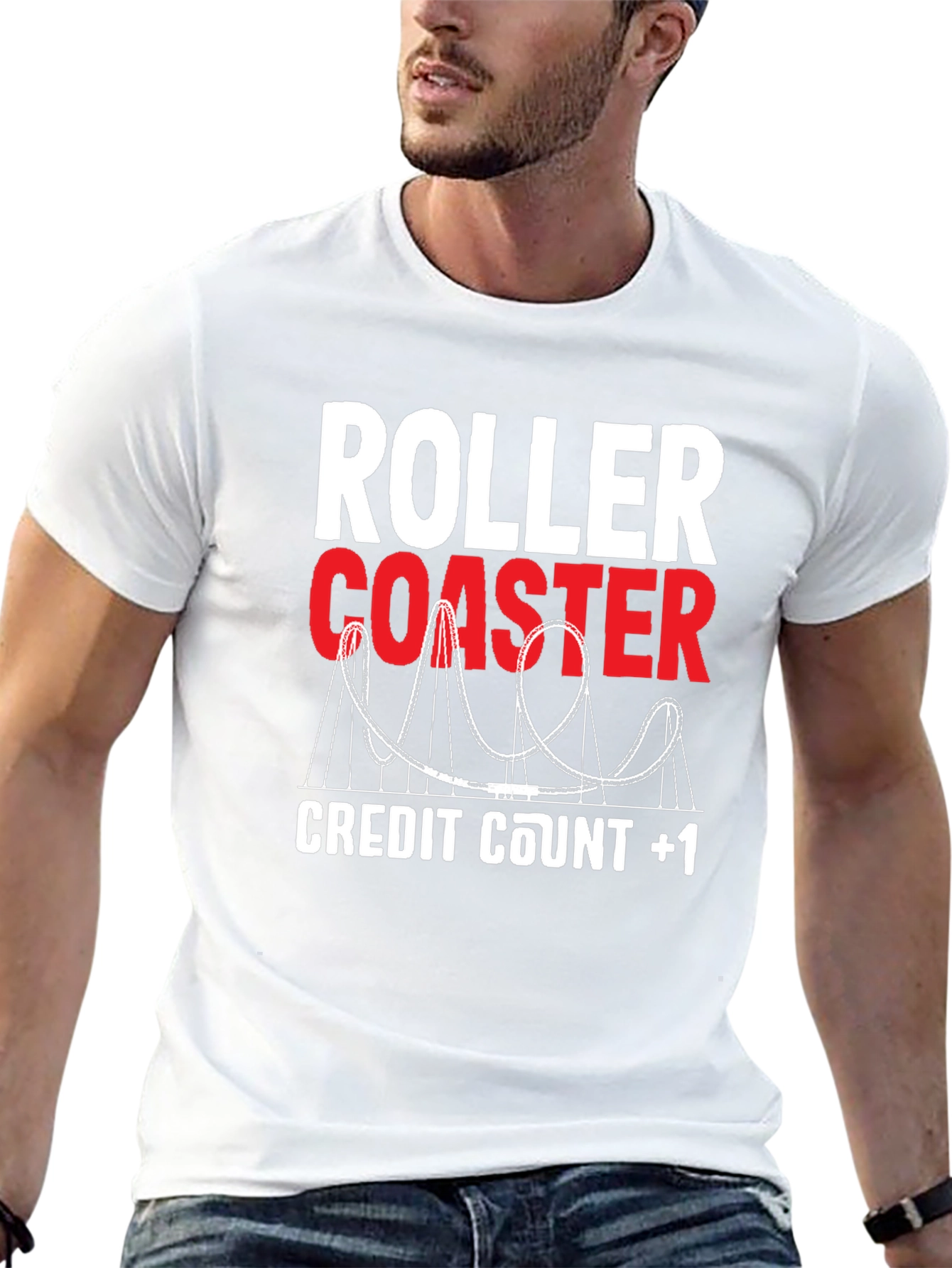 Roller Coaster Credit Count +1 Tee