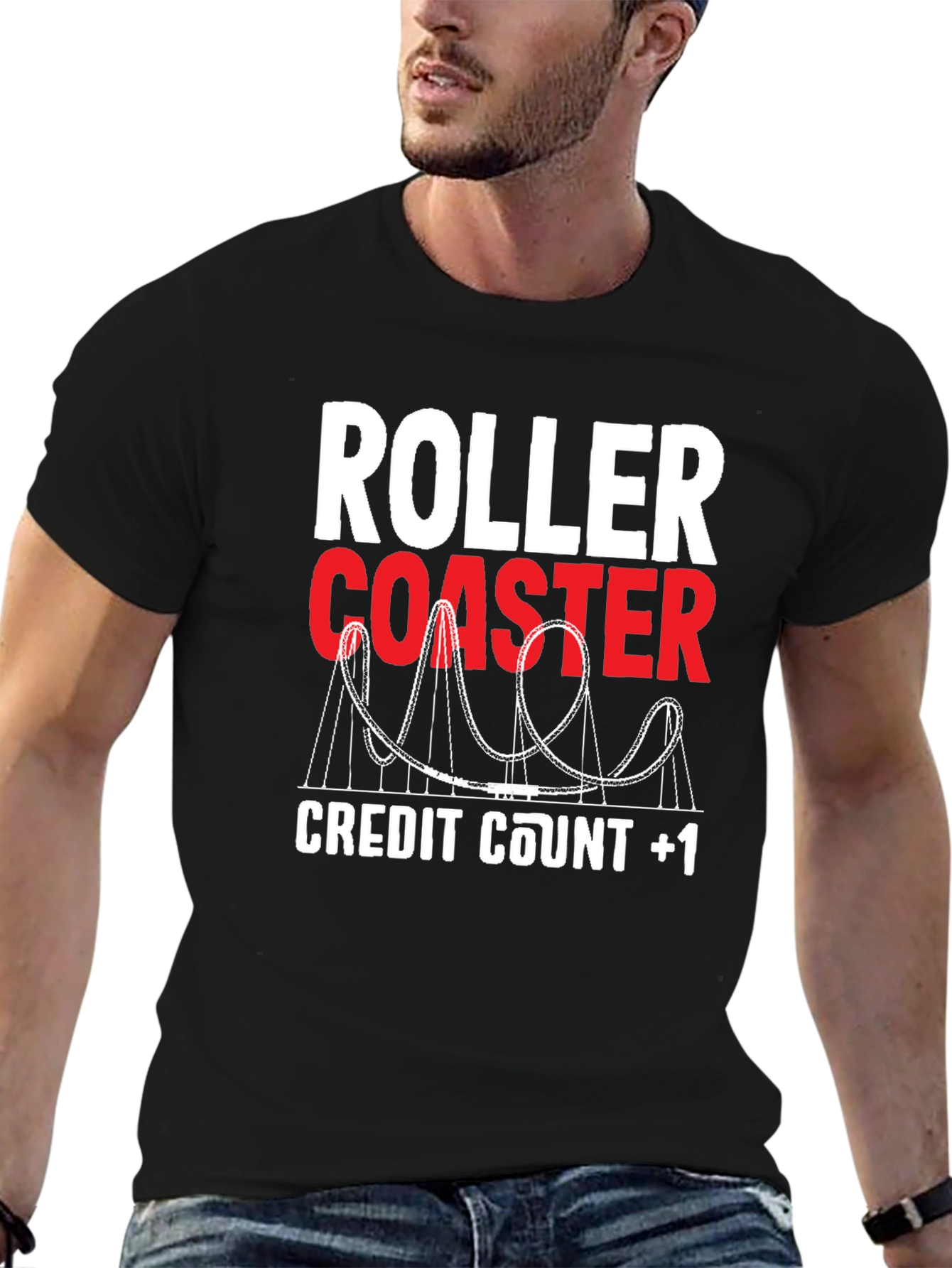 Roller Coaster Credit Count +1 Tee