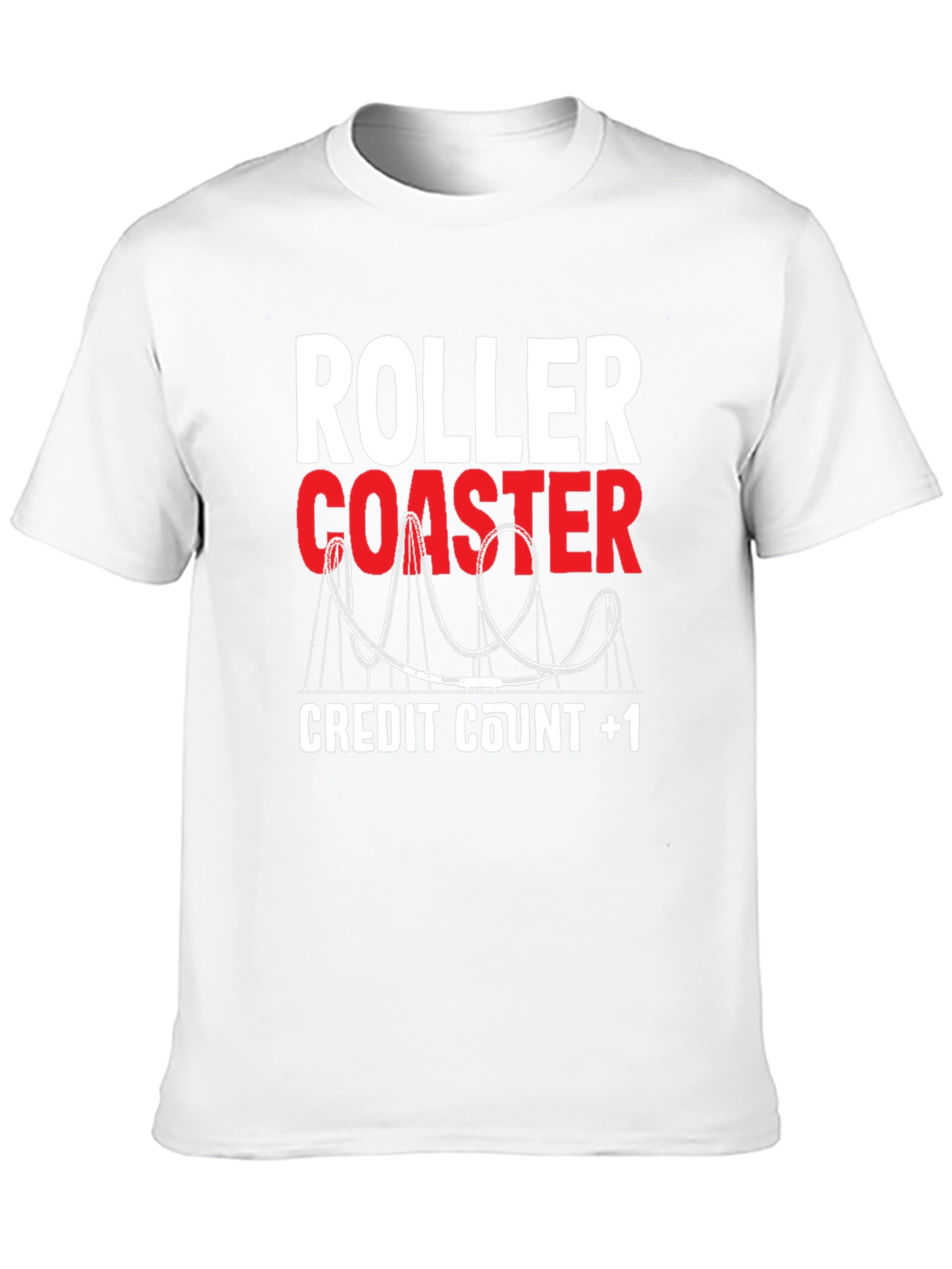 Roller Coaster Credit Count +1 Tee