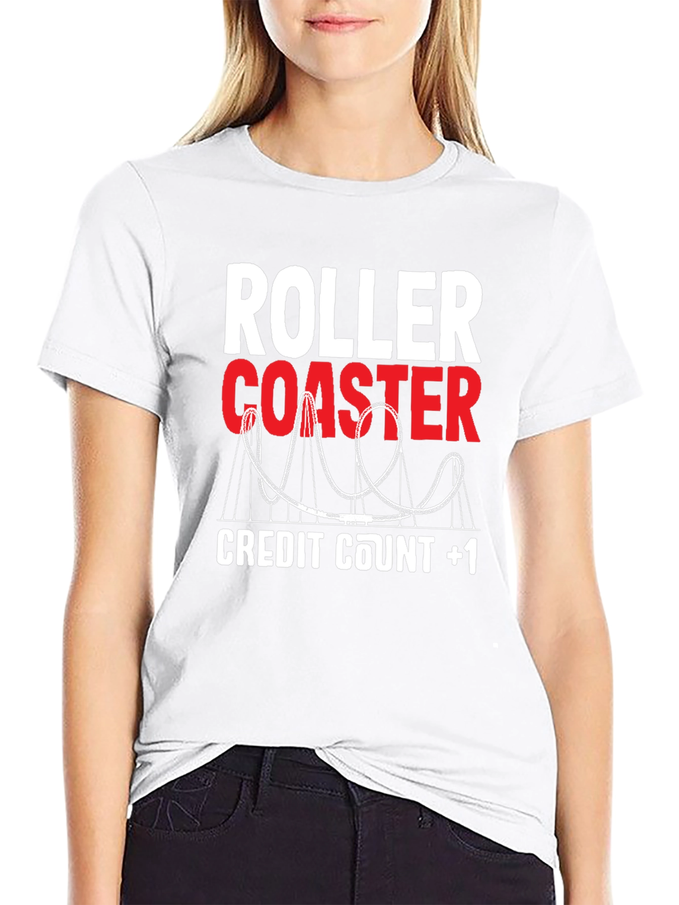 Roller Coaster Credit Count +1 Tee