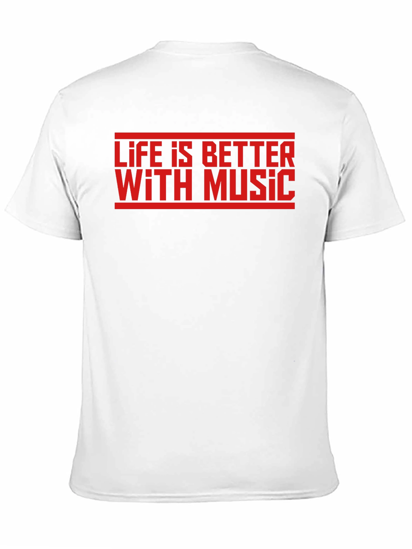 Life is Better With Music Graphic Tee - Black