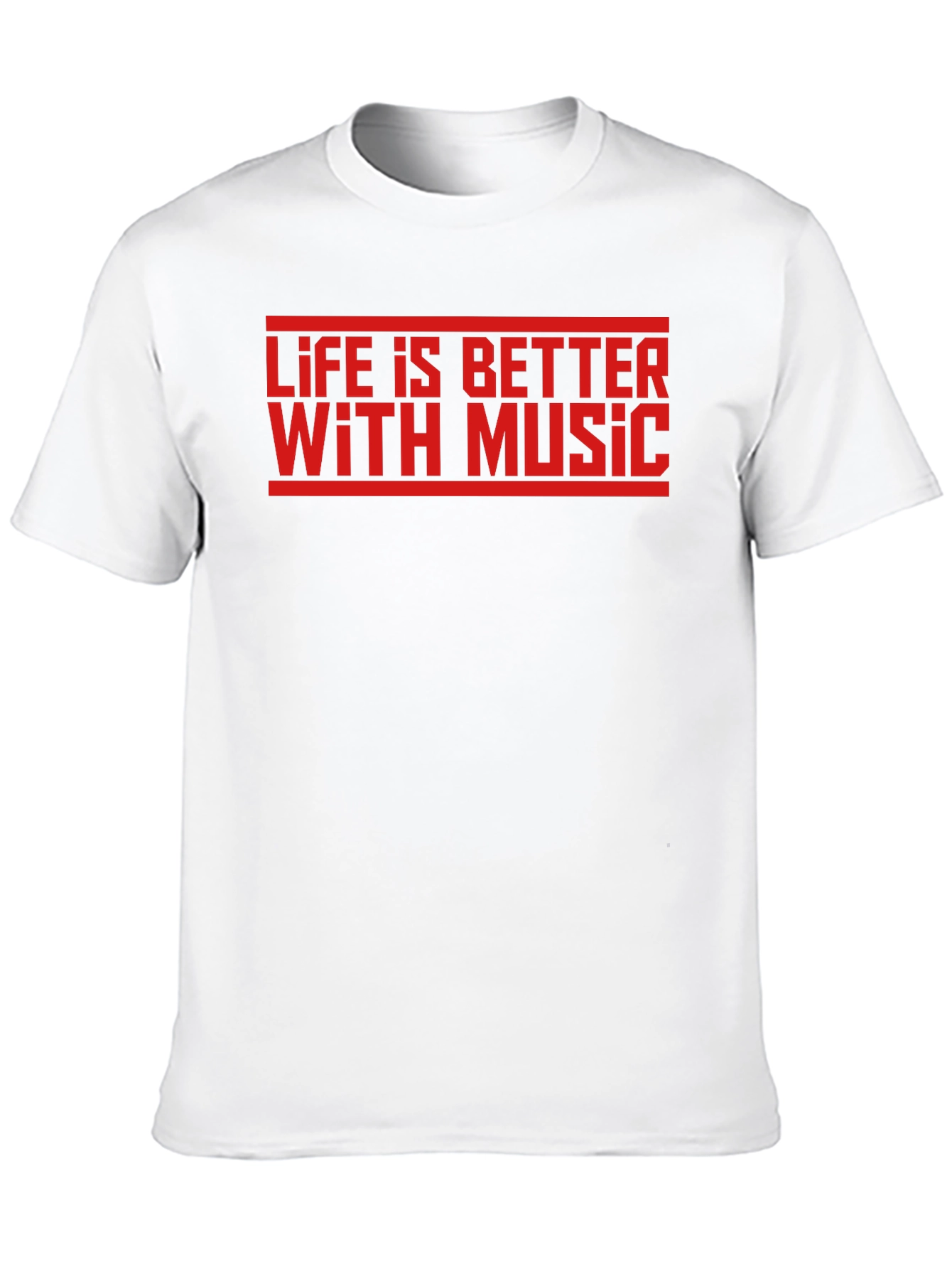 Life is Better With Music Graphic Tee - Black