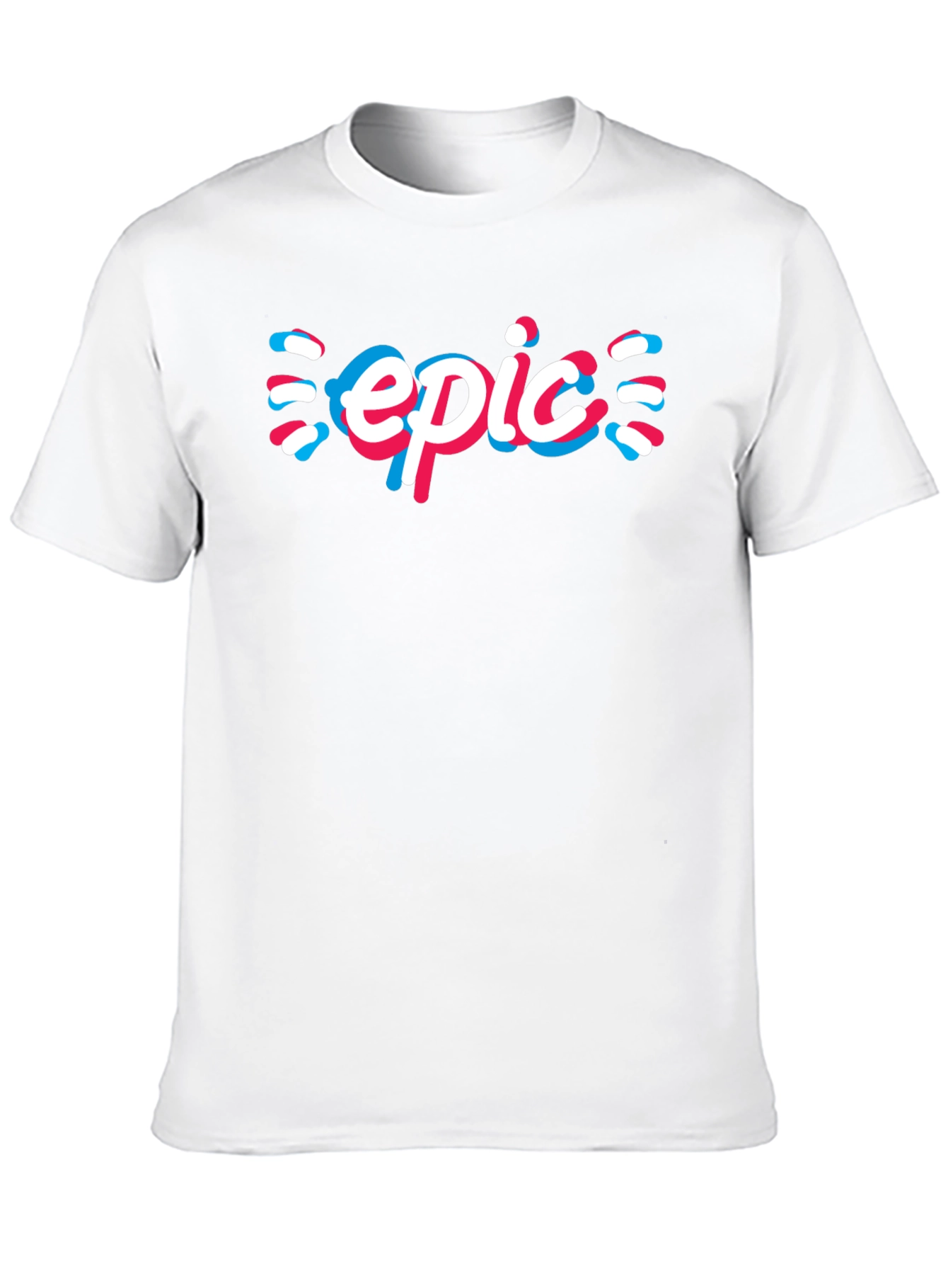Epic Graphic Tee - Modern Black Cotton Blend T-Shirt