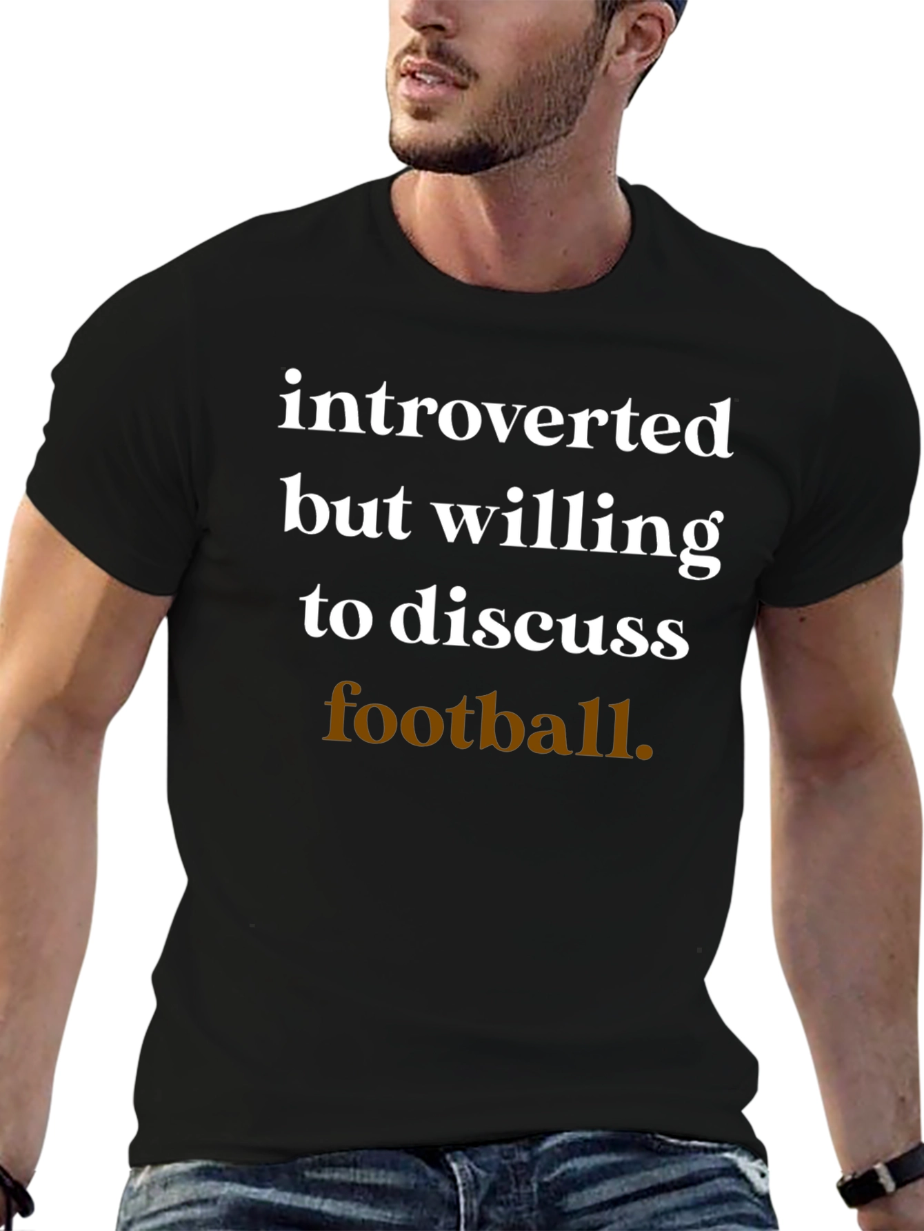 Introverted Football Fan T-Shirt - Soft Cotton Comfort