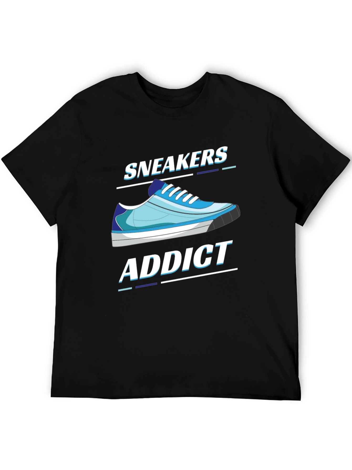 Sneakers Addict Black T-Shirt