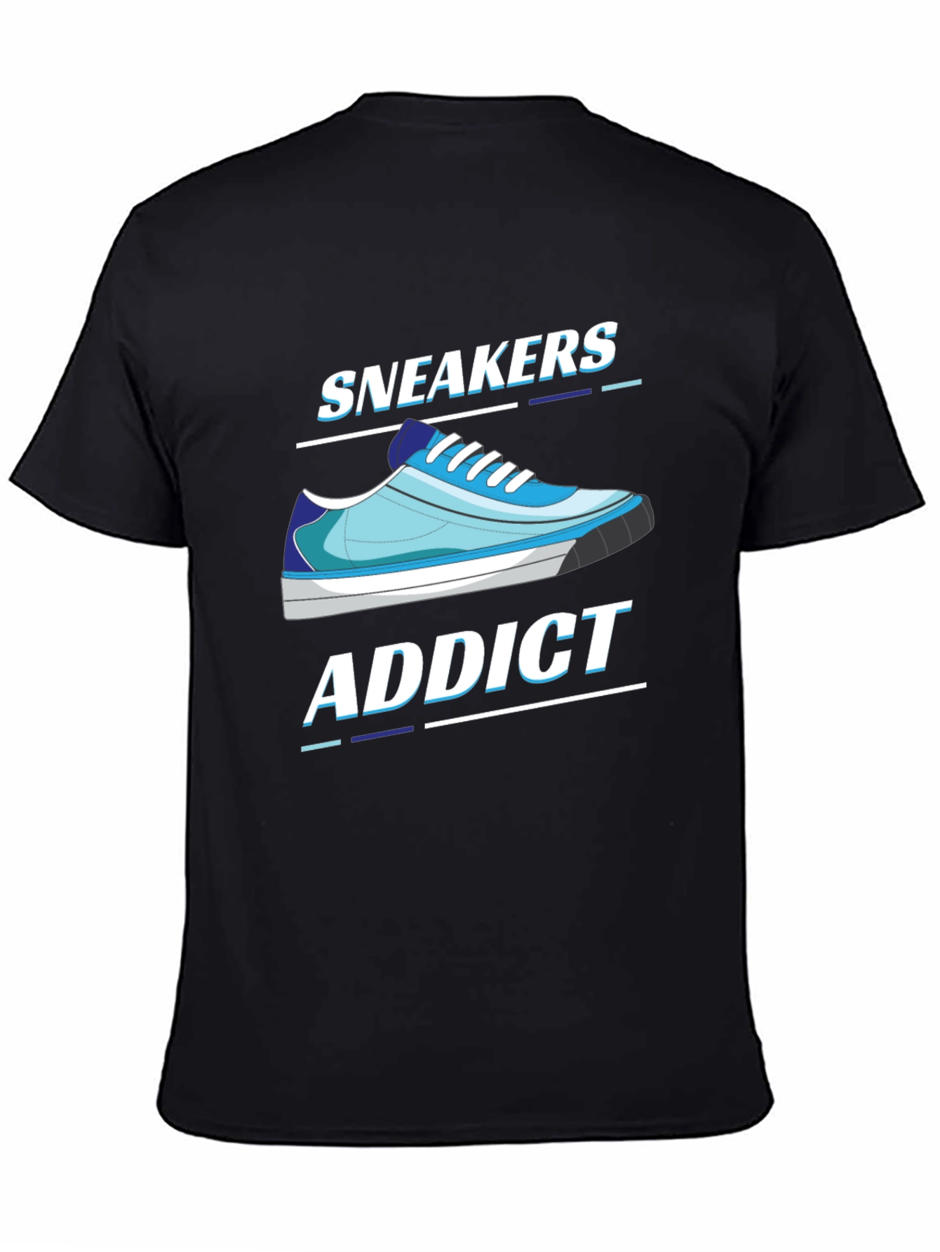 Sneakers Addict Black T-Shirt