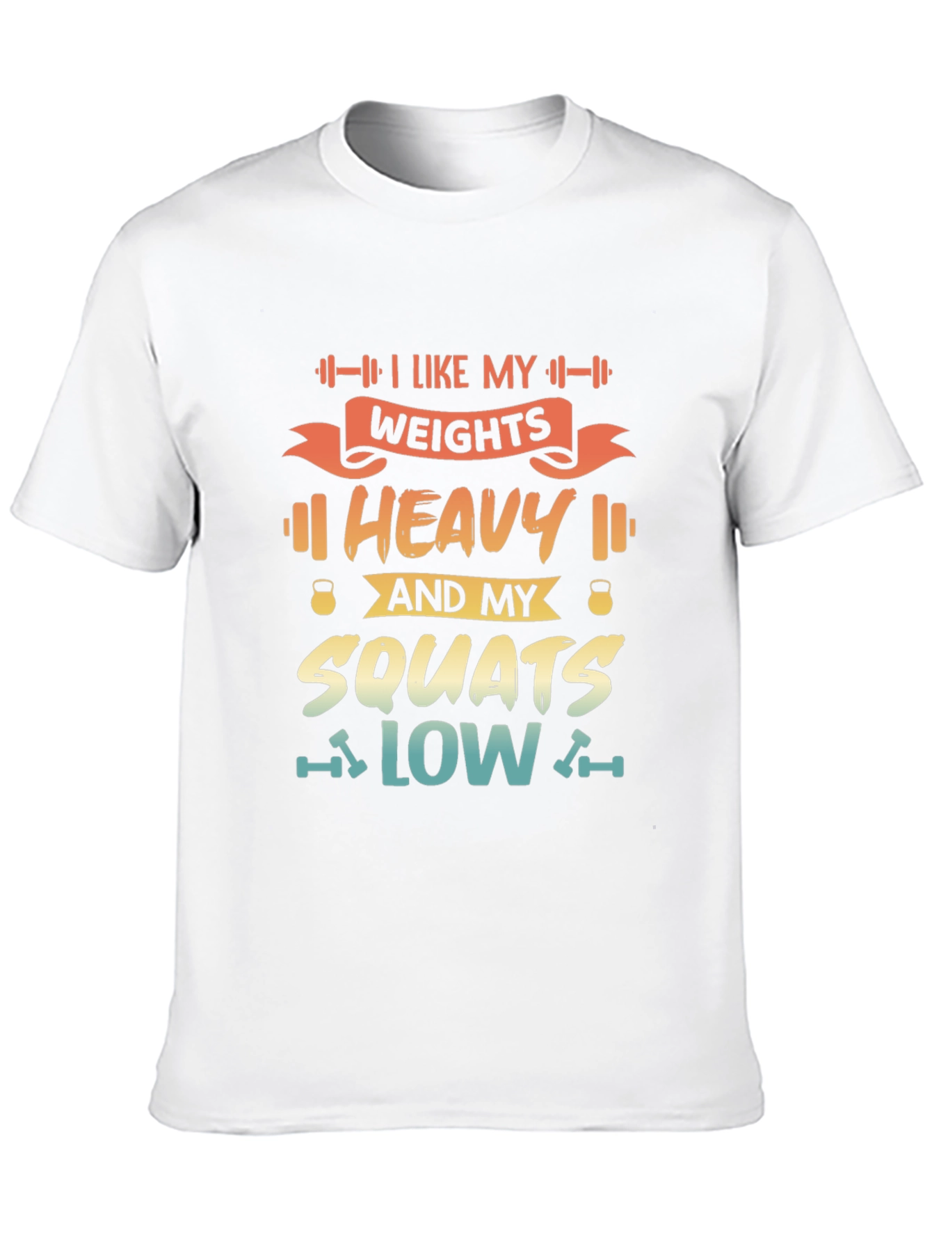 Heavy Weights & Low Squats Graphic Tee - Black