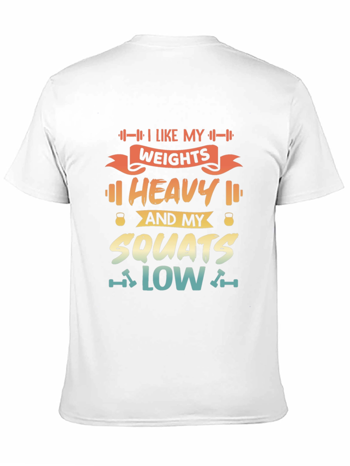 Heavy Weights & Low Squats Graphic Tee - Black