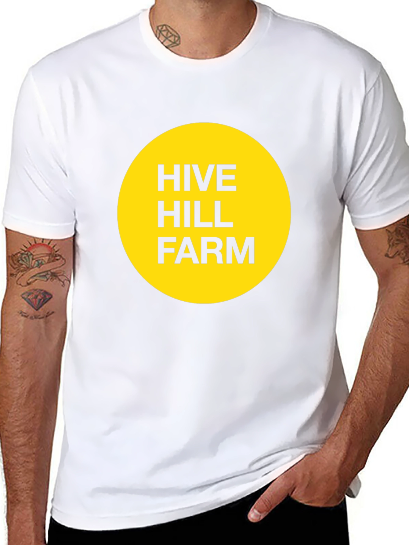 Hive Hill Farm T-Shirt - Black Crew Neck Tee