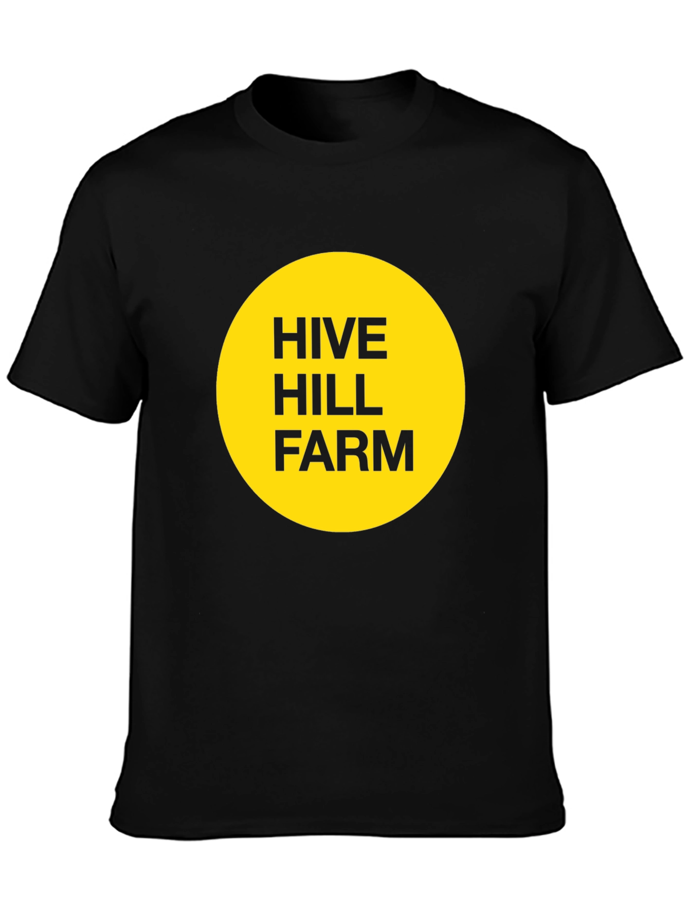 Hive Hill Farm T-Shirt - Black Crew Neck Tee
