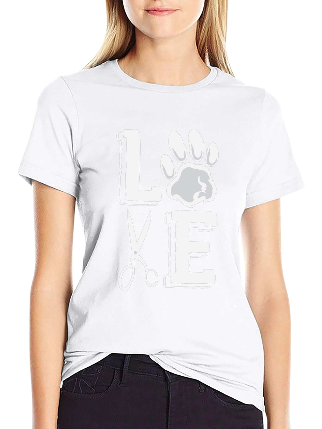 Love Grooming Black Graphic T-Shirt