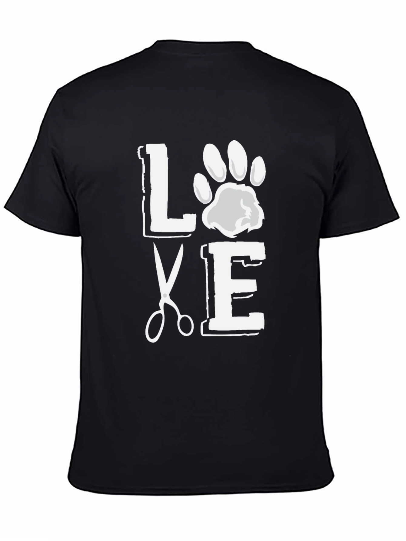 Love Grooming Black Graphic T-Shirt